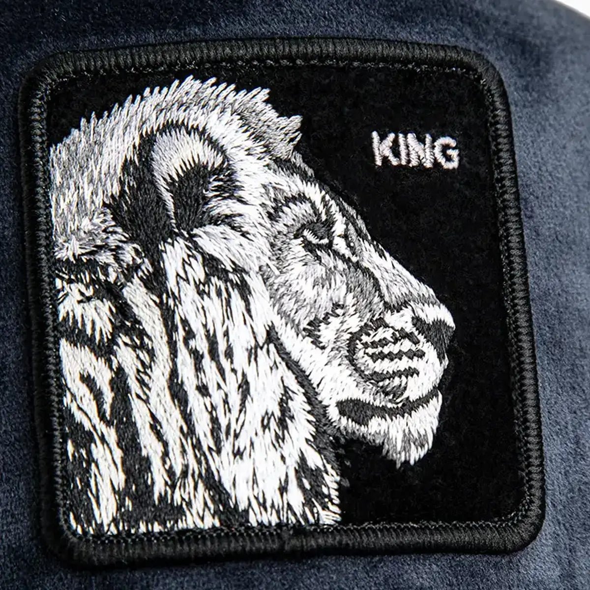 Velour Lion Trucker Hat Goorin Bros - Tops and Bottoms USA