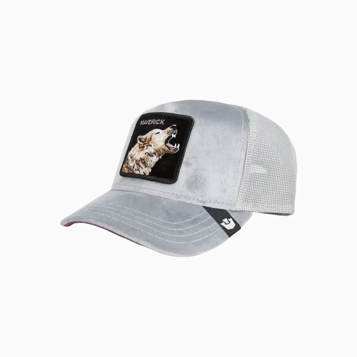 Velour Wolf Trucker Hat Goorin Bros - Tops and Bottoms USA