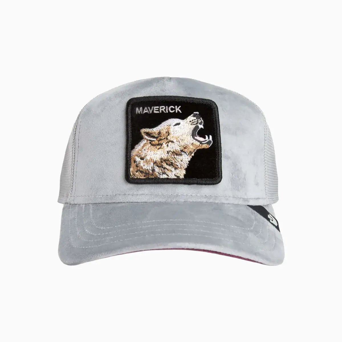 Velour Wolf Trucker Hat Goorin Bros - Tops and Bottoms USA