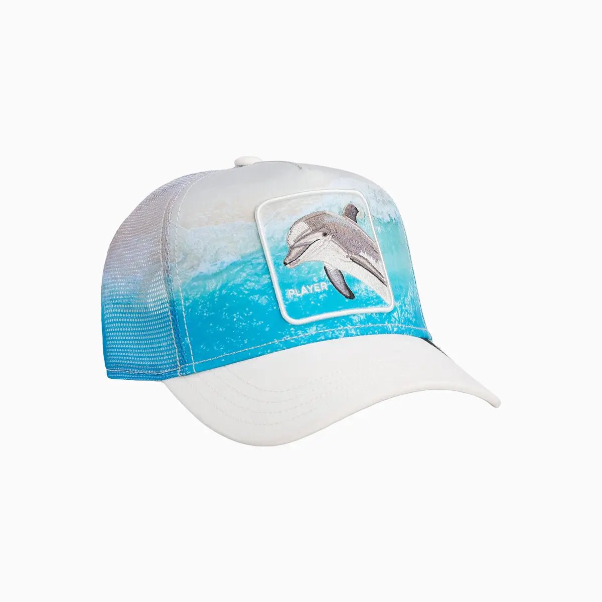 Dolphin In The Element Trucker Hat Goorin Bros - Tops and Bottoms USA