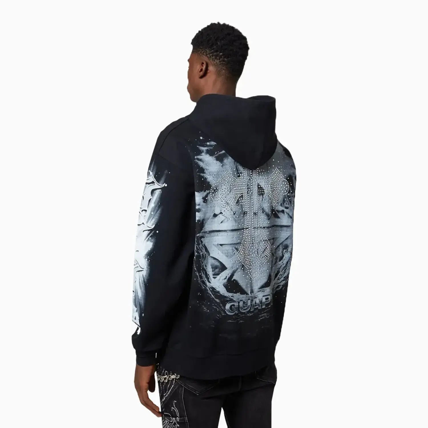 Men's Black Heavens Vault Hoodie Guapi - Tops and Bottoms USA