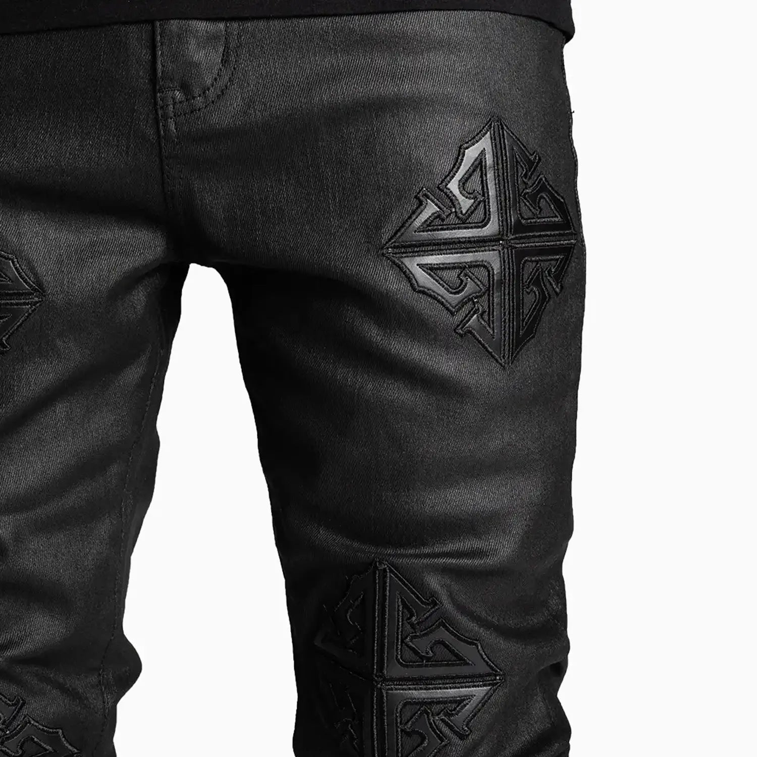 guapi-mens-obsidian-black-icon-stacked-denim-pant-143obisd-blk