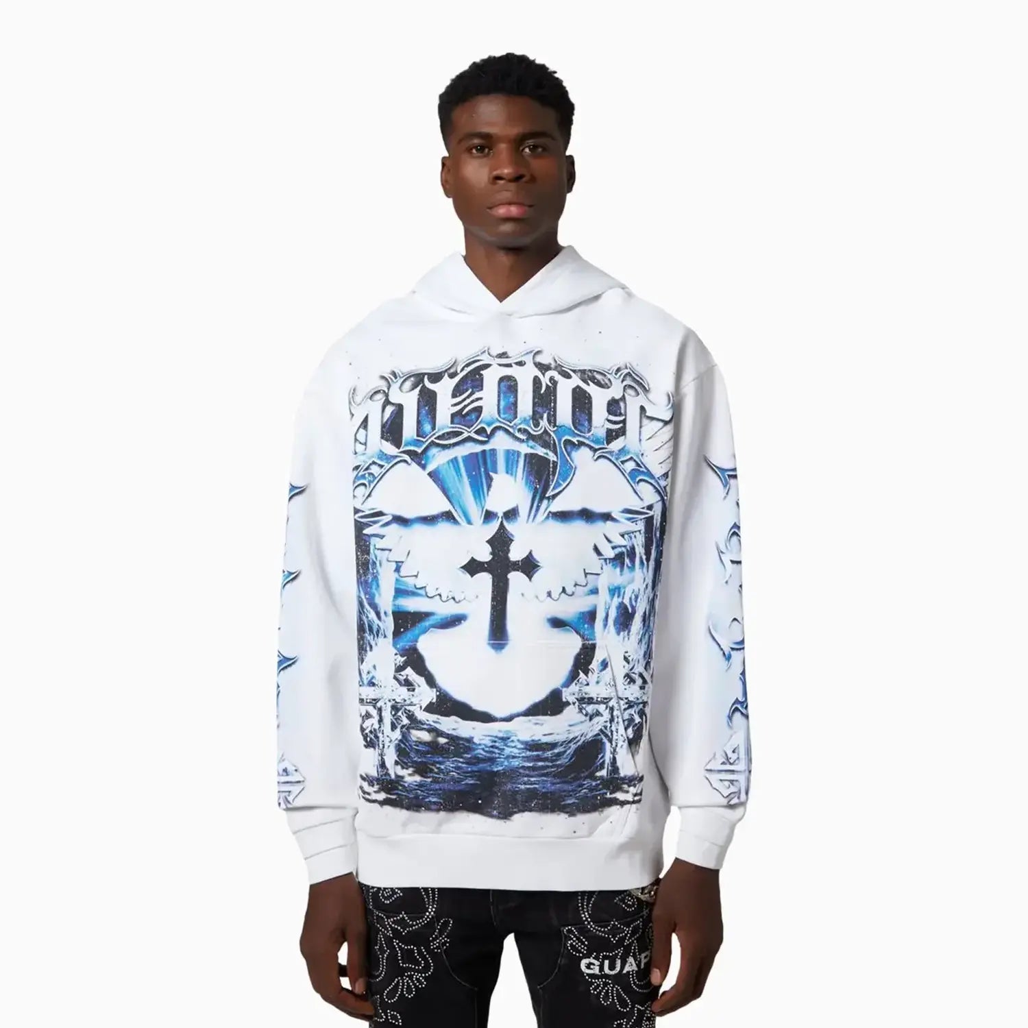 Guapi Men's White Heavens Vault Hoodie
