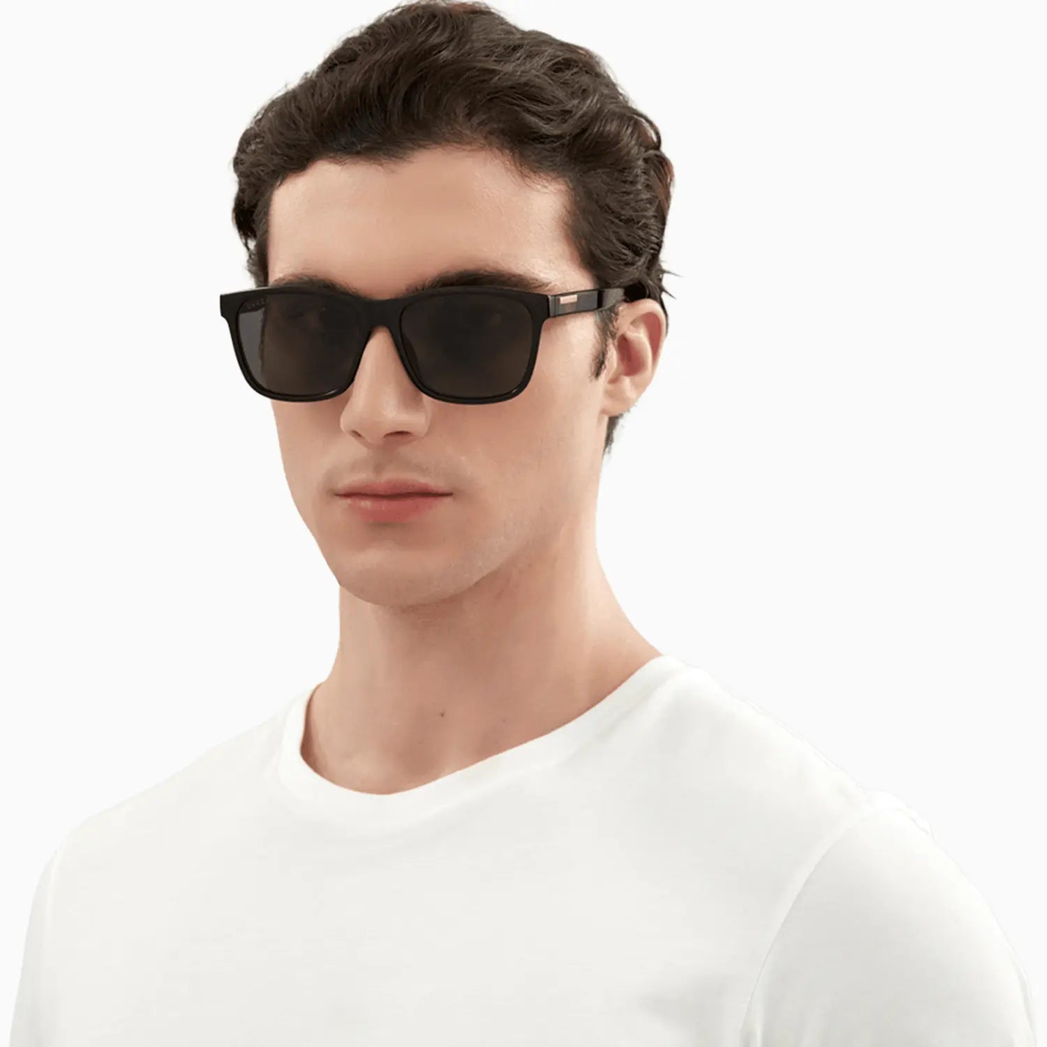 Men's Gucci Black Grey Sunglasses