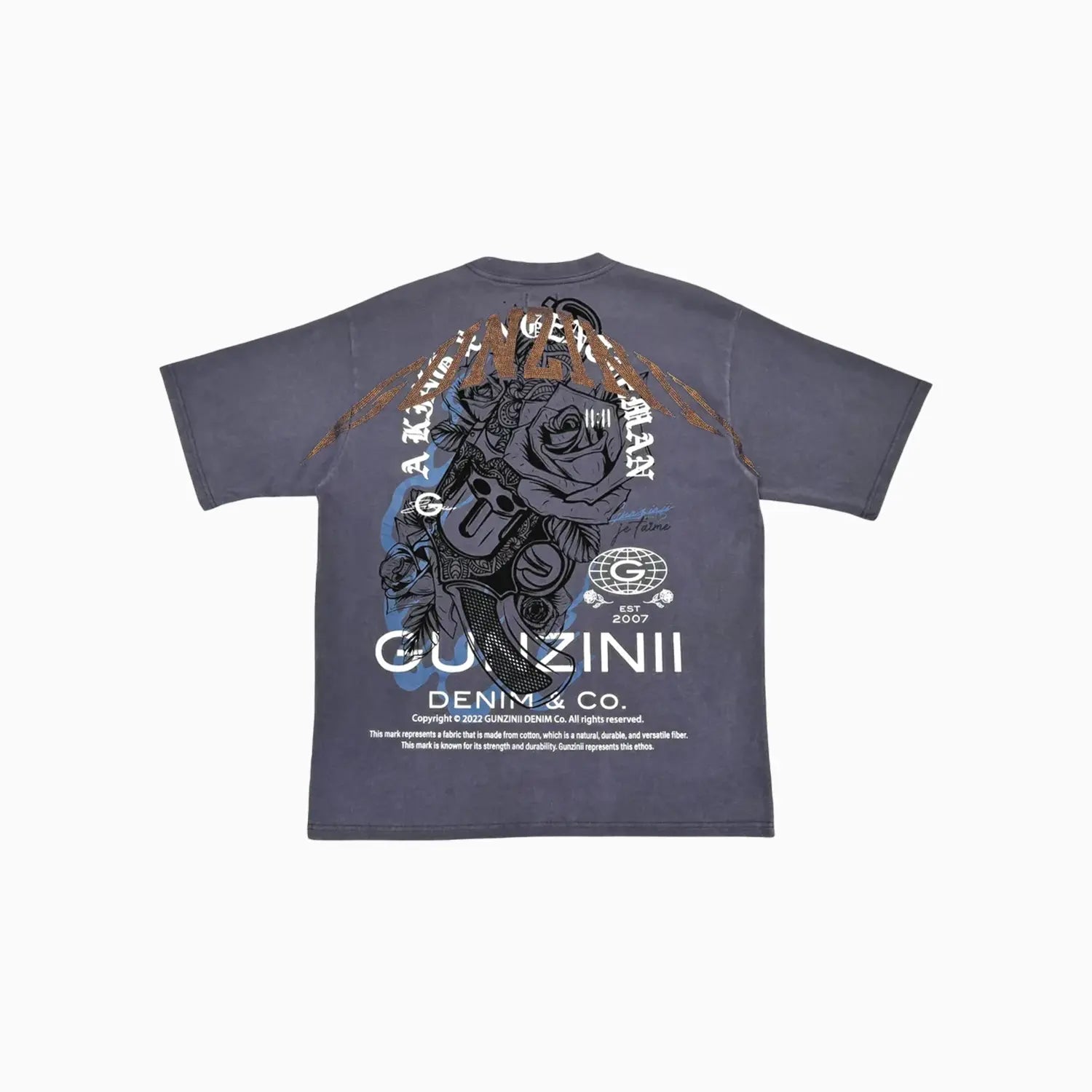 Men's Graphic Short Sleeve T-Shirt Gunzinii - Tops and Bottoms USA