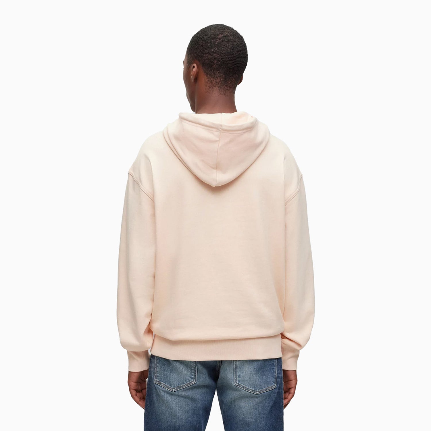 Men's Logo Print Hoodie In French Terry Cotton
