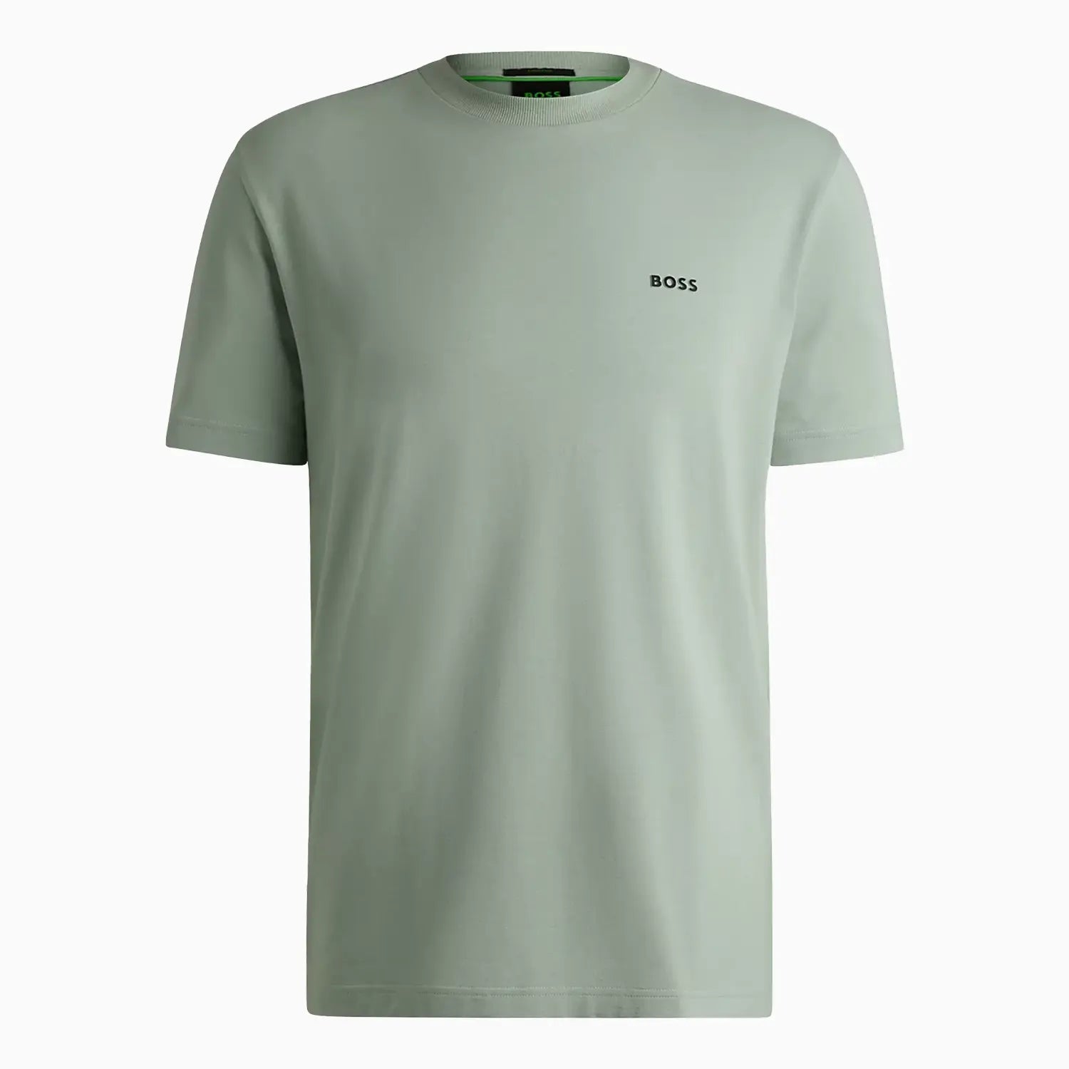 Men's Stretch Cotton Regular Fit T-Shirt With Contrast Logo Hugo Boss - Tops and Bottoms USA