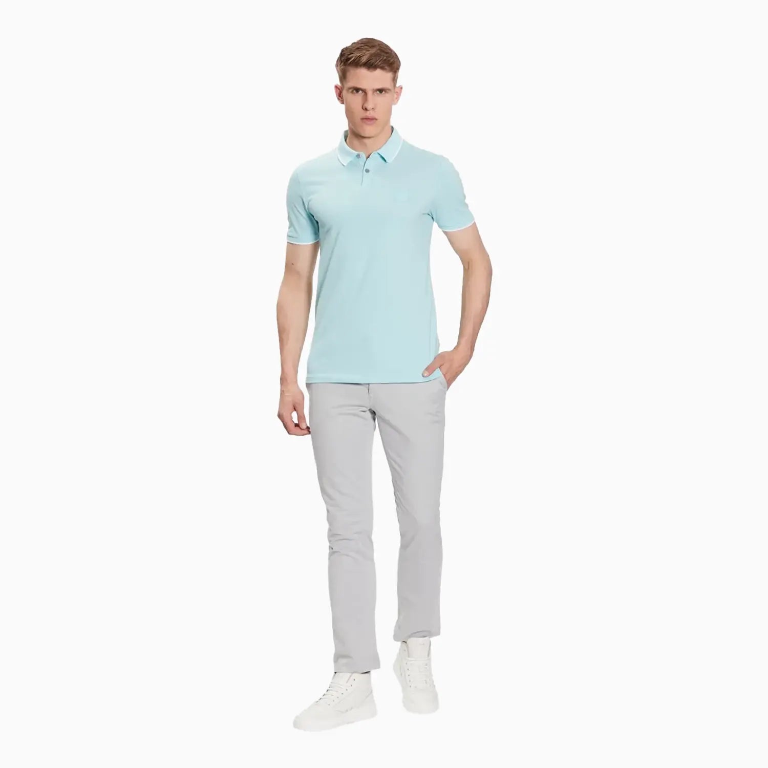 Men's Stretch Cotton Slim Fit Polo Shirt