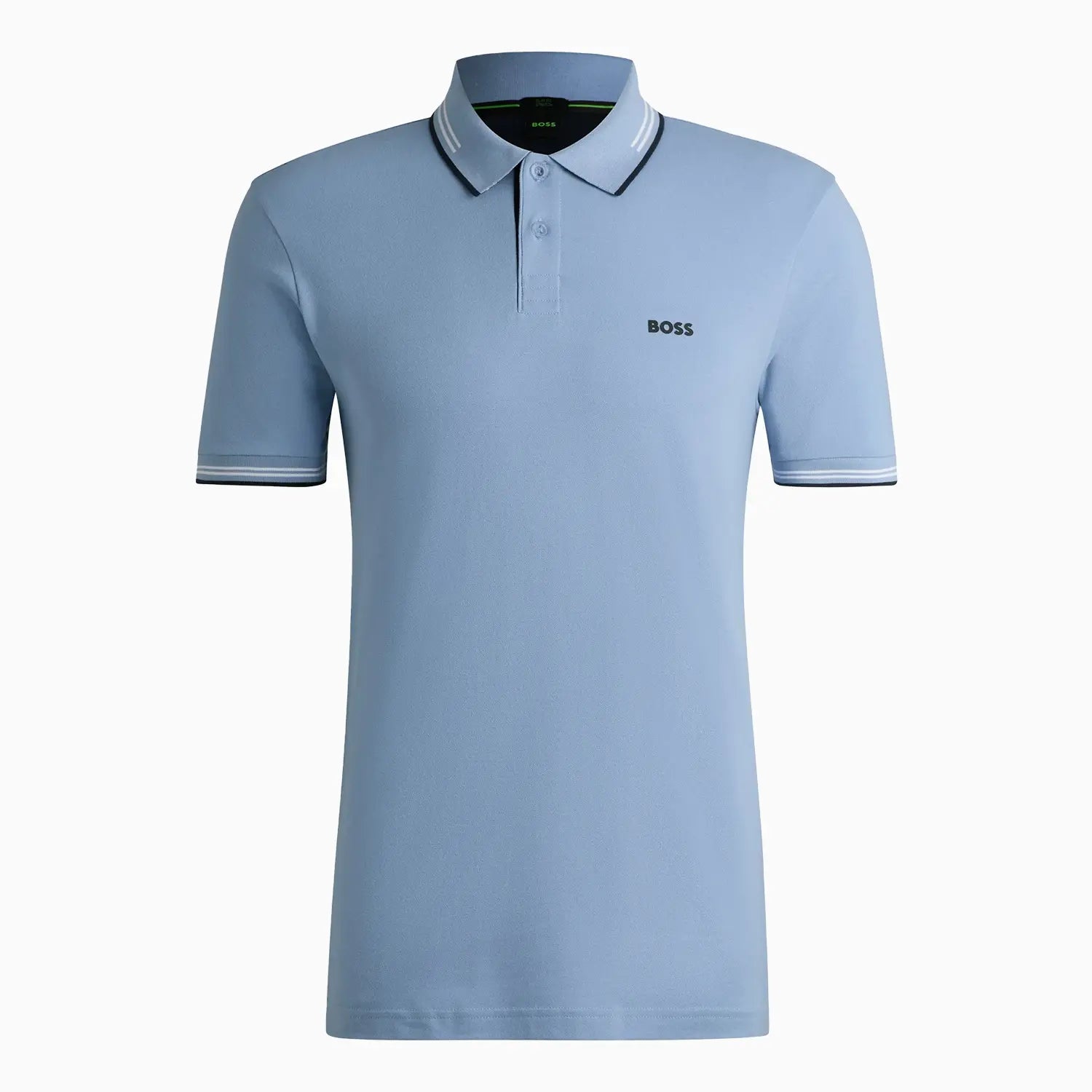Men's Stretch Cotton Slim Fit Polo Shirt with Branding Hugo Boss - Tops and Bottoms USA