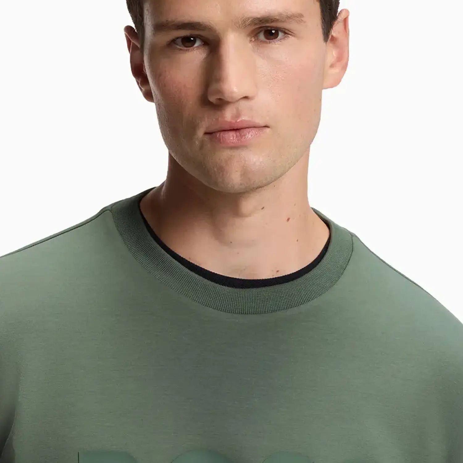 Men's Stretch Cotton Sweatshirt with Sandwich Logo Hugo Boss - Tops and Bottoms USA