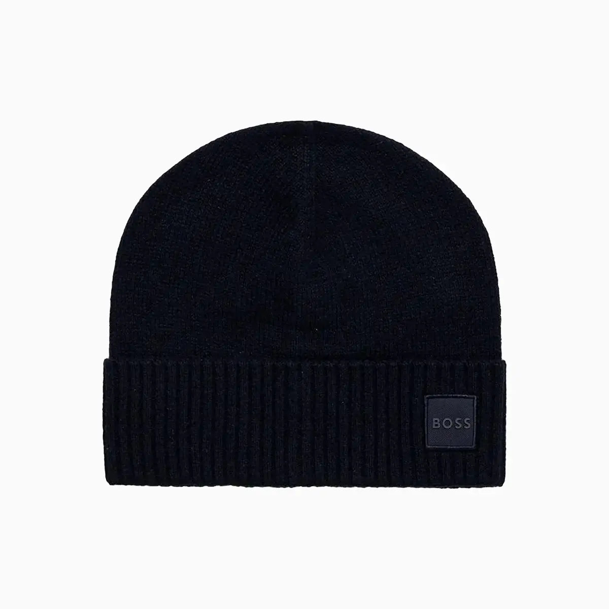 Hugo Boss Wool Bend Knit Beanie Hat