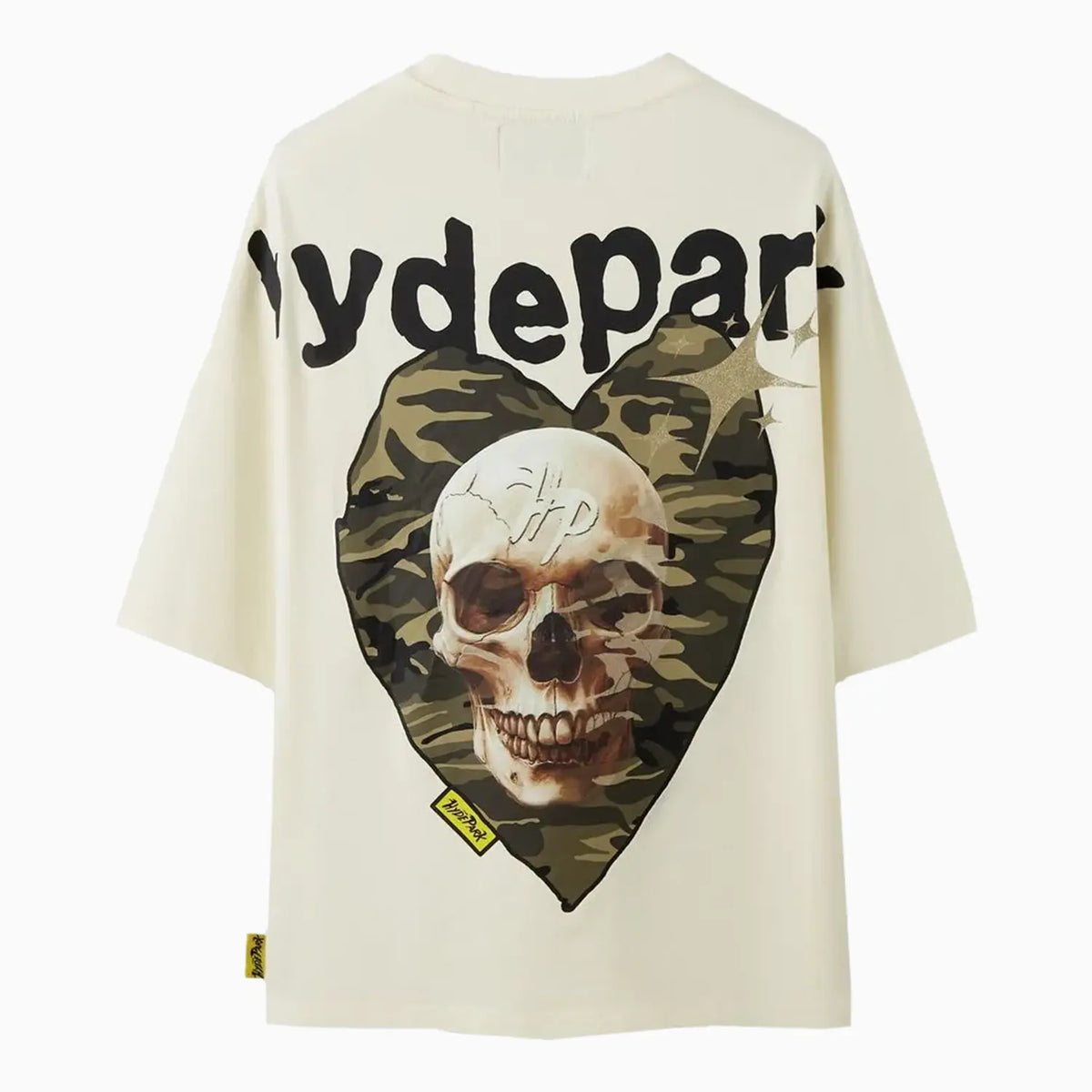 Hyde Park Men's Power Skull Camo Heart T-Shirt