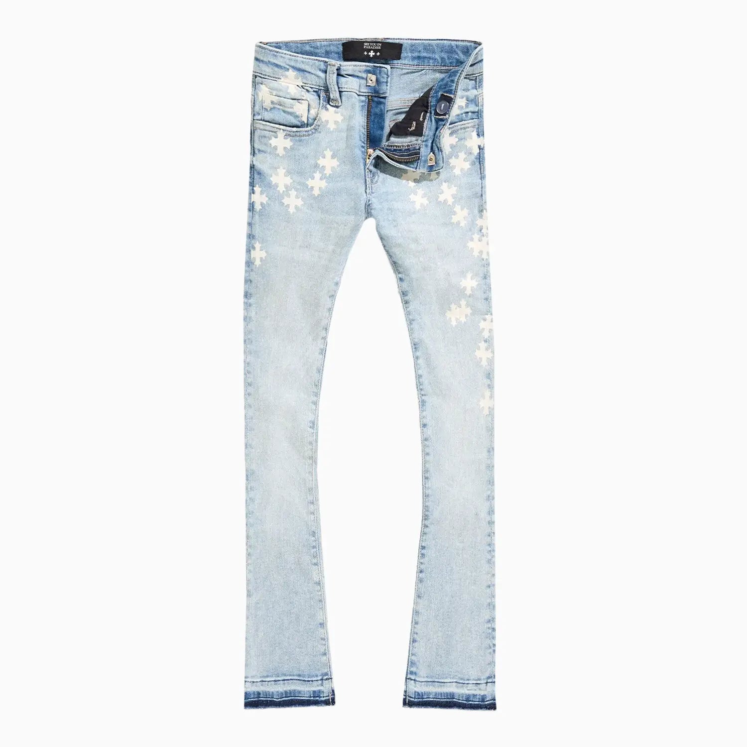 Kid's Super Skinny Stacked Forbidden Fruit Denim Pant
