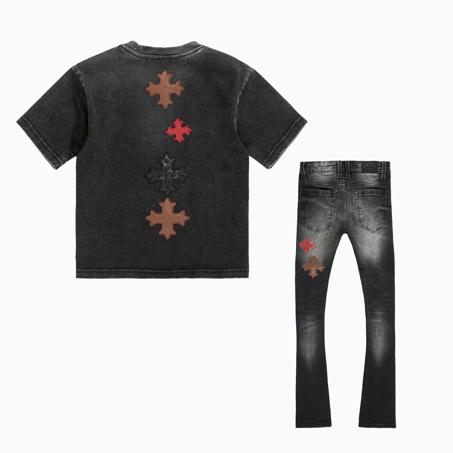 Kid's Utopia T-Shirt and Reckoning Stacked Denim Pant Outfit Jordan Craig - Tops and Bottoms USA