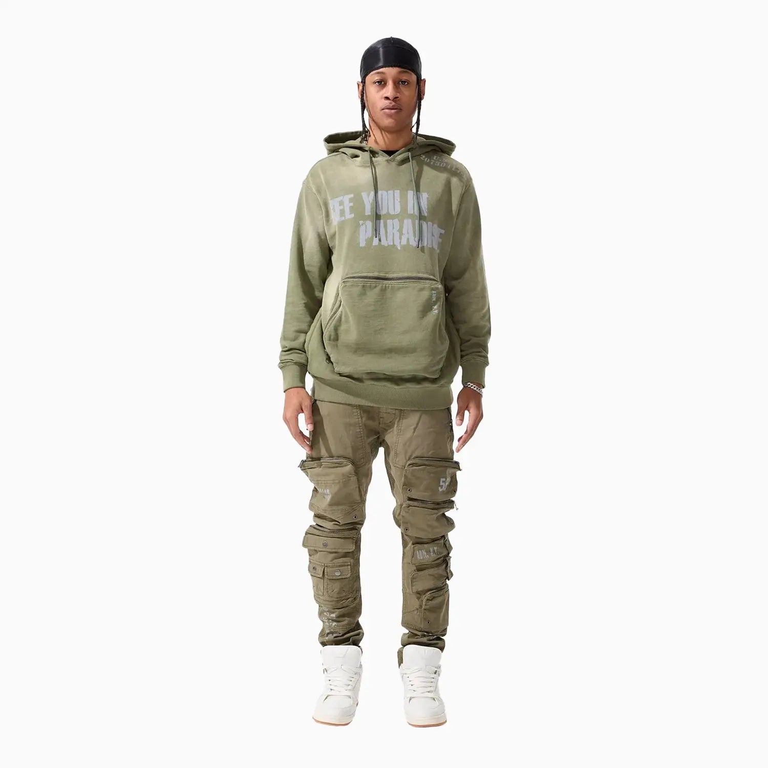 Men's Infantry Division Pull Over Hoodie Jordan Craig - Tops and Bottoms USA