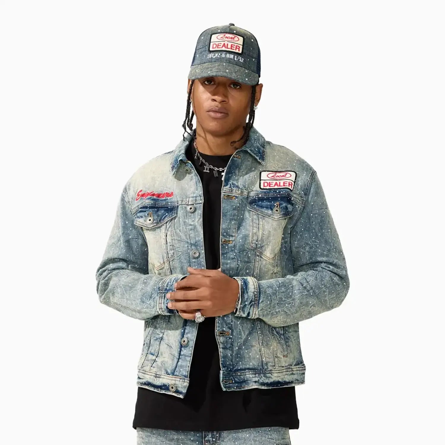 Men's Local Dealer Trucker Jacket Jordan Craig - Tops and Bottoms USA