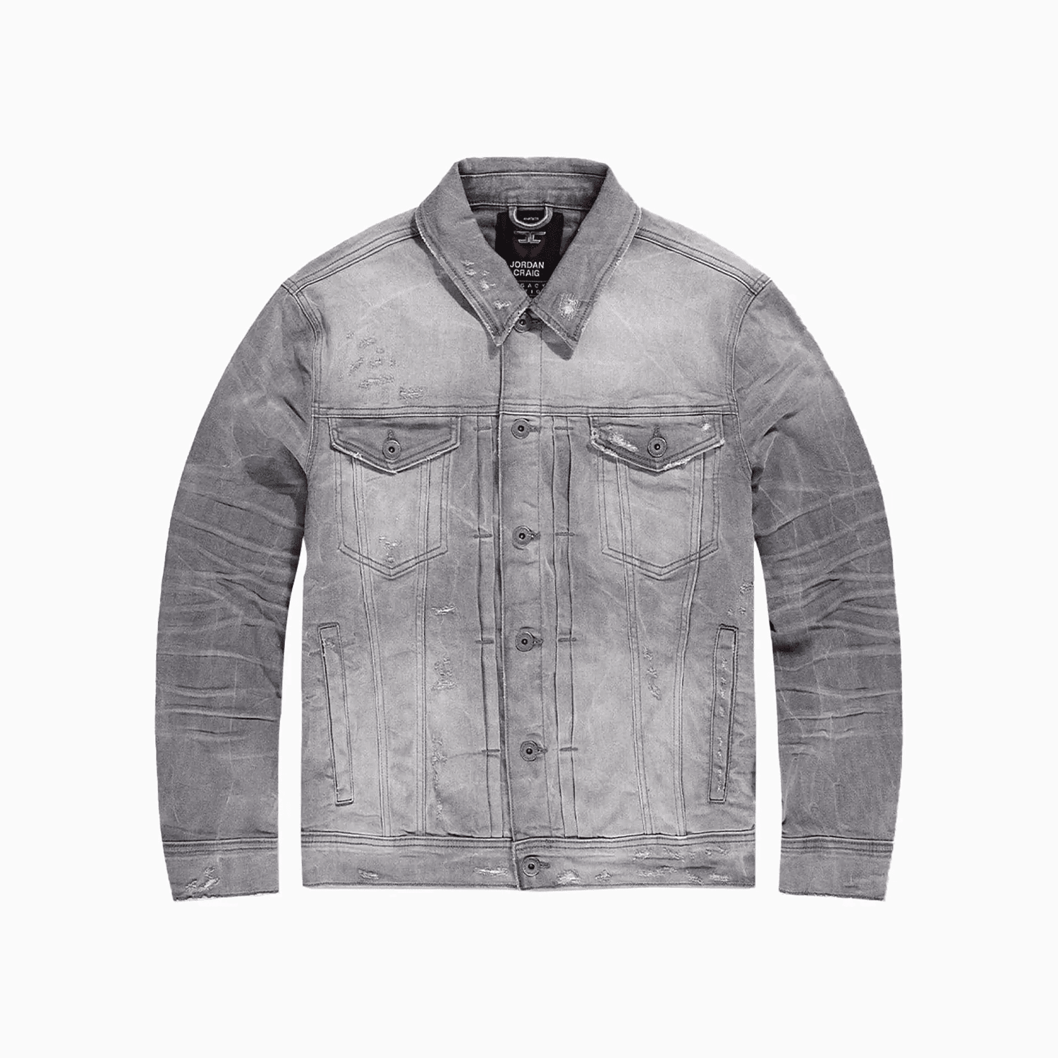 Men's Meadowlands Denim Trucker Jacket Jordan Craig - Tops and Bottoms USA