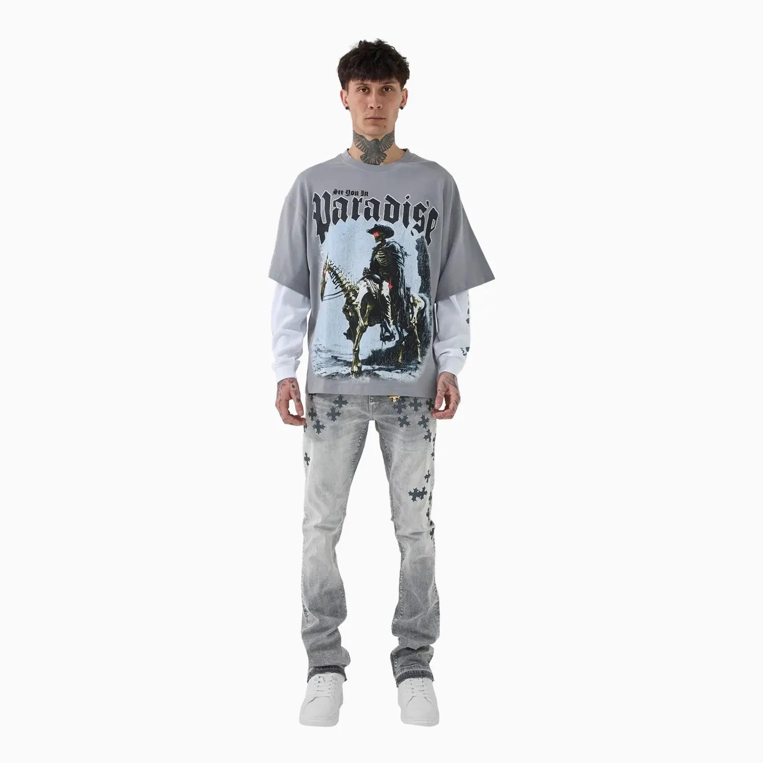 Men's Night Rider Waffle Thermal T-Shirt Jordan Craig - Tops and Bottoms USA