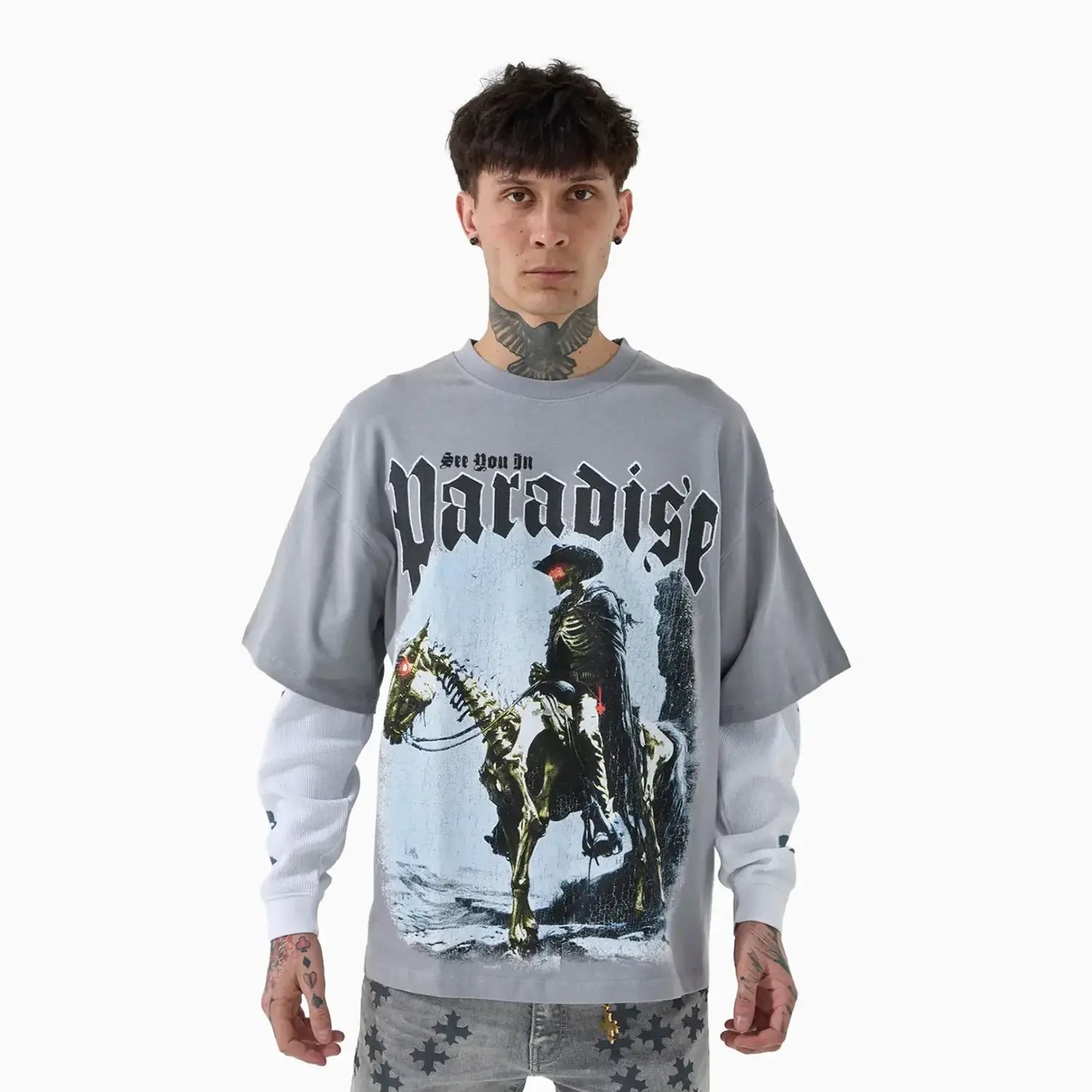 t*d様 gourmet jeans Waffle shirts ワッフルシャツ Jordan Craig Men's Night Rider Waffle Thermal T-Shirt