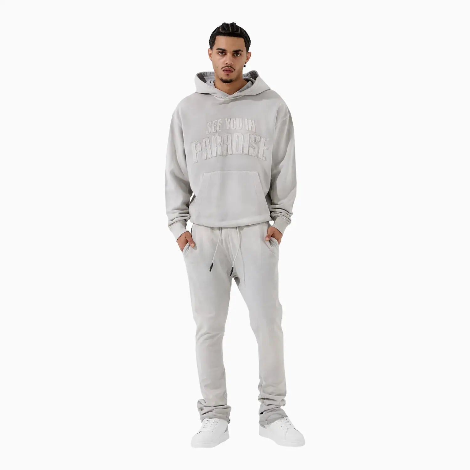 Men's Oasis Washed Pull Over Hoodie Jordan Craig - Tops and Bottoms USA