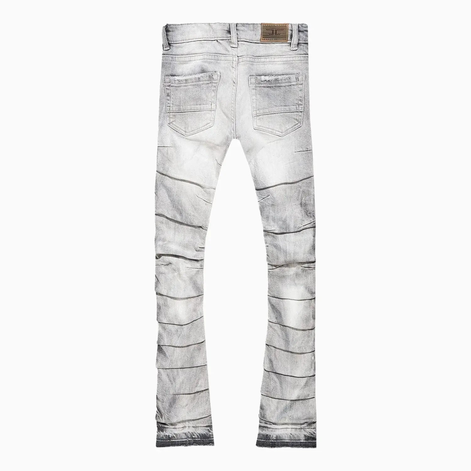 Men's Pleated Side Seam Shredded Jeans Pant Jordan Craig - Tops and Bottoms USA