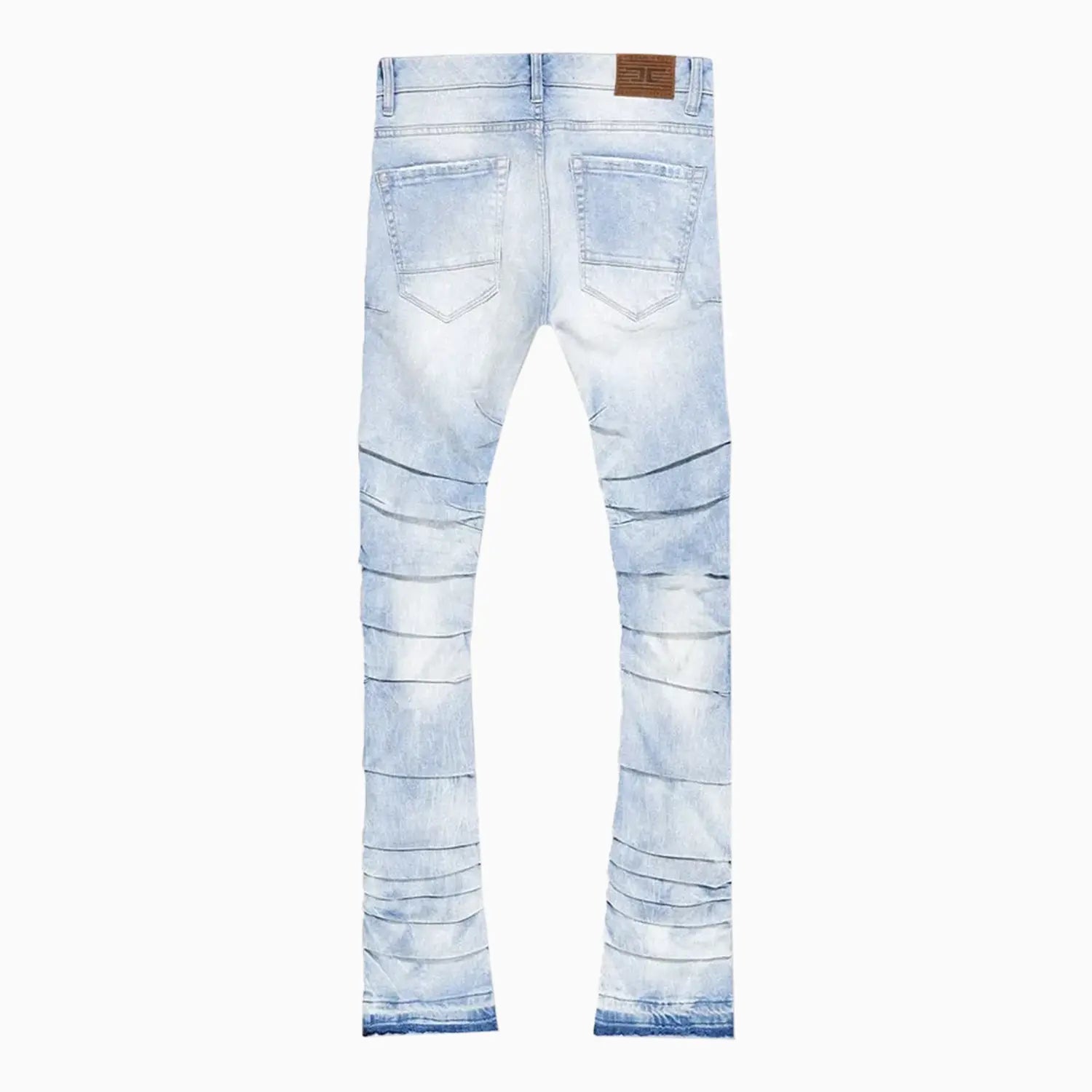 Men's Pleated Side Seam Shredded Jeans Pant Jordan Craig - Tops and Bottoms USA