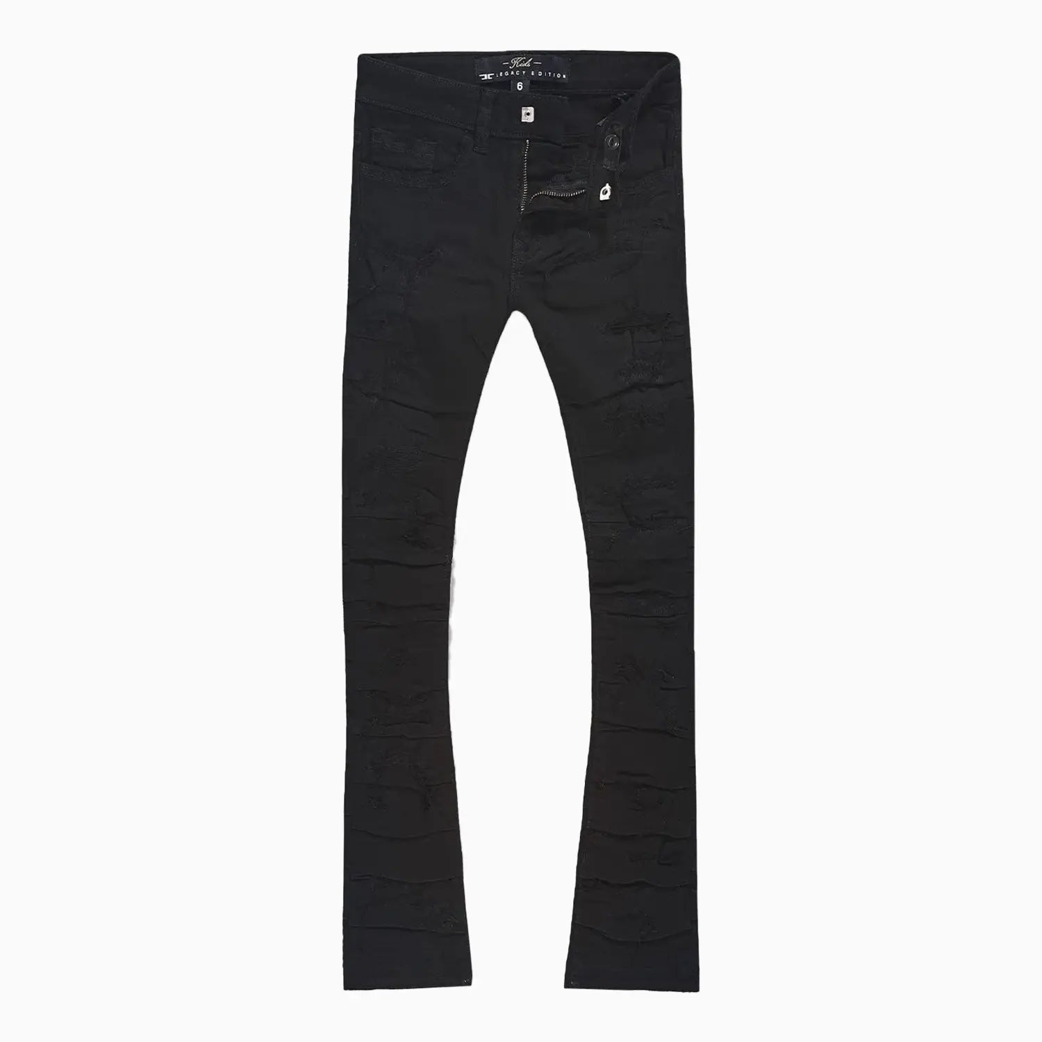 Men's Pleated Side Seam Shredded Jeans Pant Jordan Craig - Tops and Bottoms USA