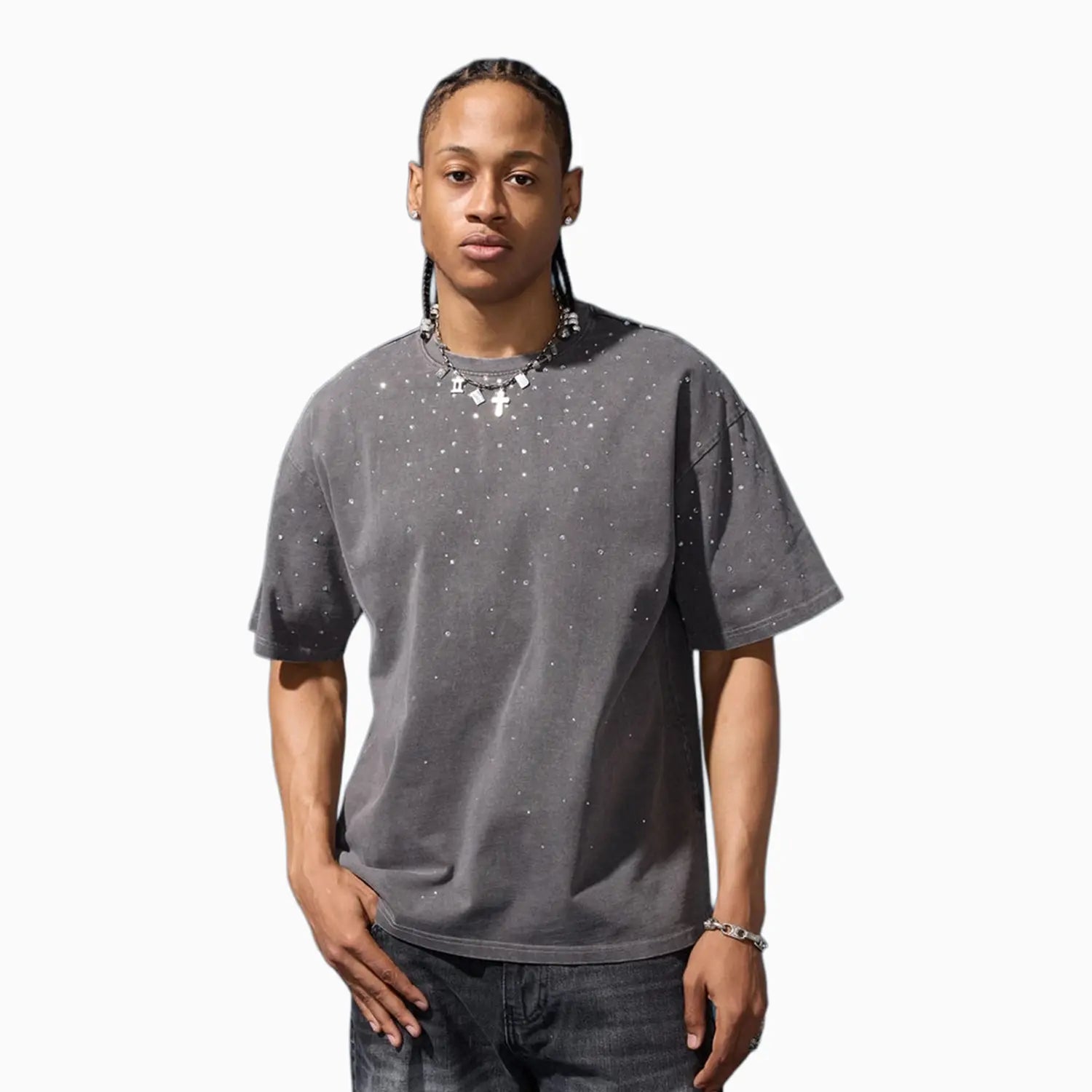 Men's Radiant Crew Neck T-Shirt Jordan Craig - Tops and Bottoms USA