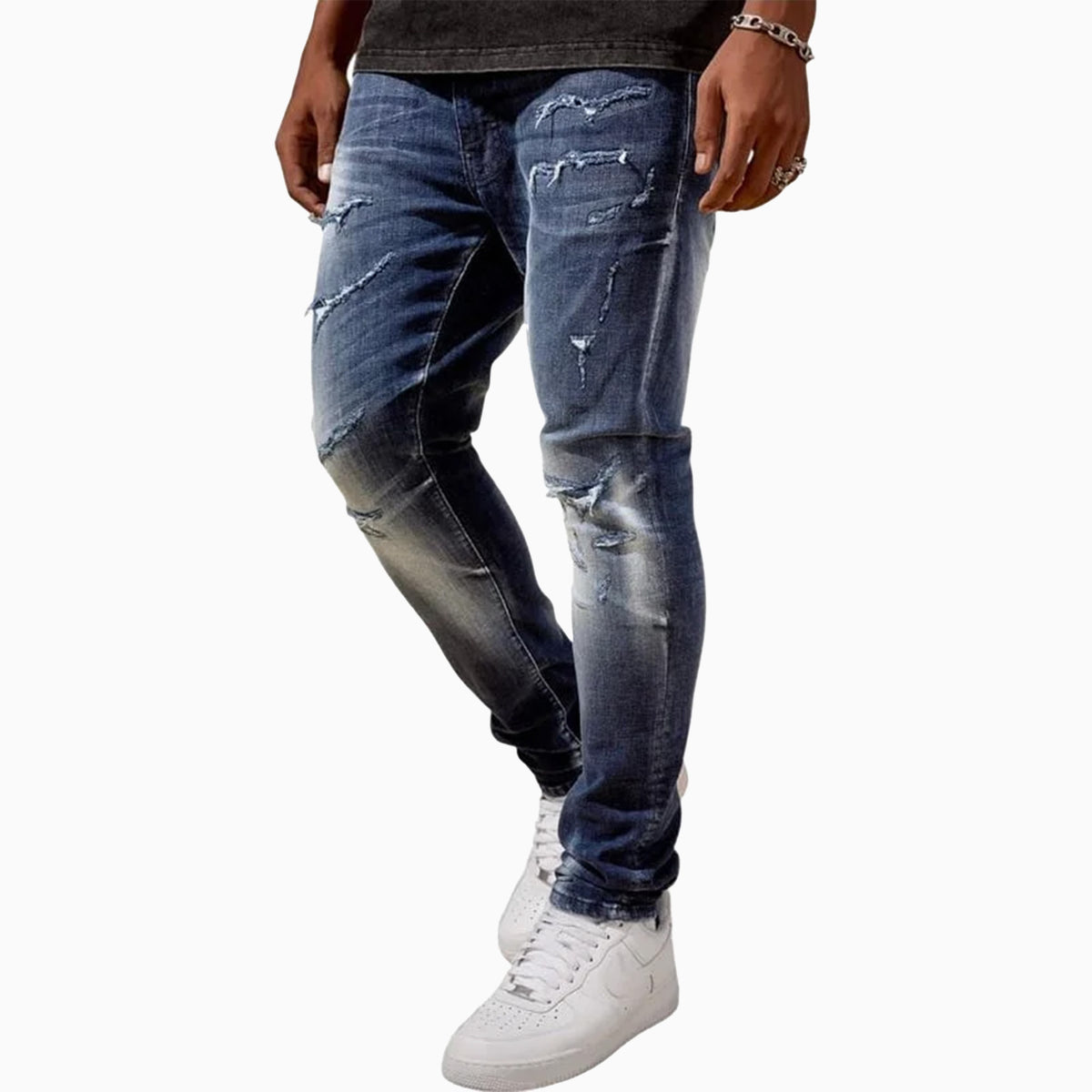 Men's Sean Slim Taper Fit Geostorm Denim Pant Jordan Craig - Tops and Bottoms USA