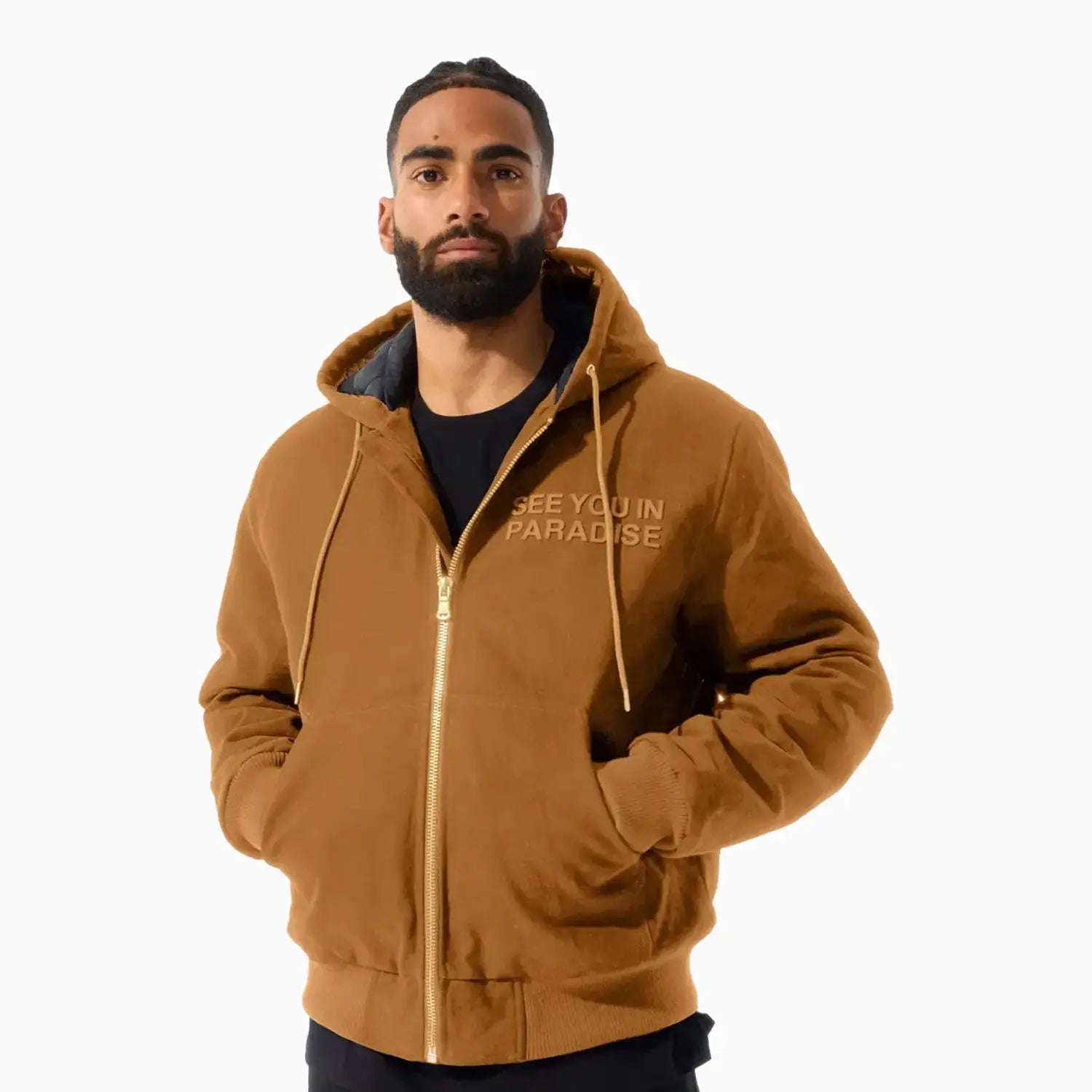 Jordan Craig Men's See You In Paradise Hooded Work Jacket Jordan Craig Men's See You In Paradise Hooded Work Jacket
