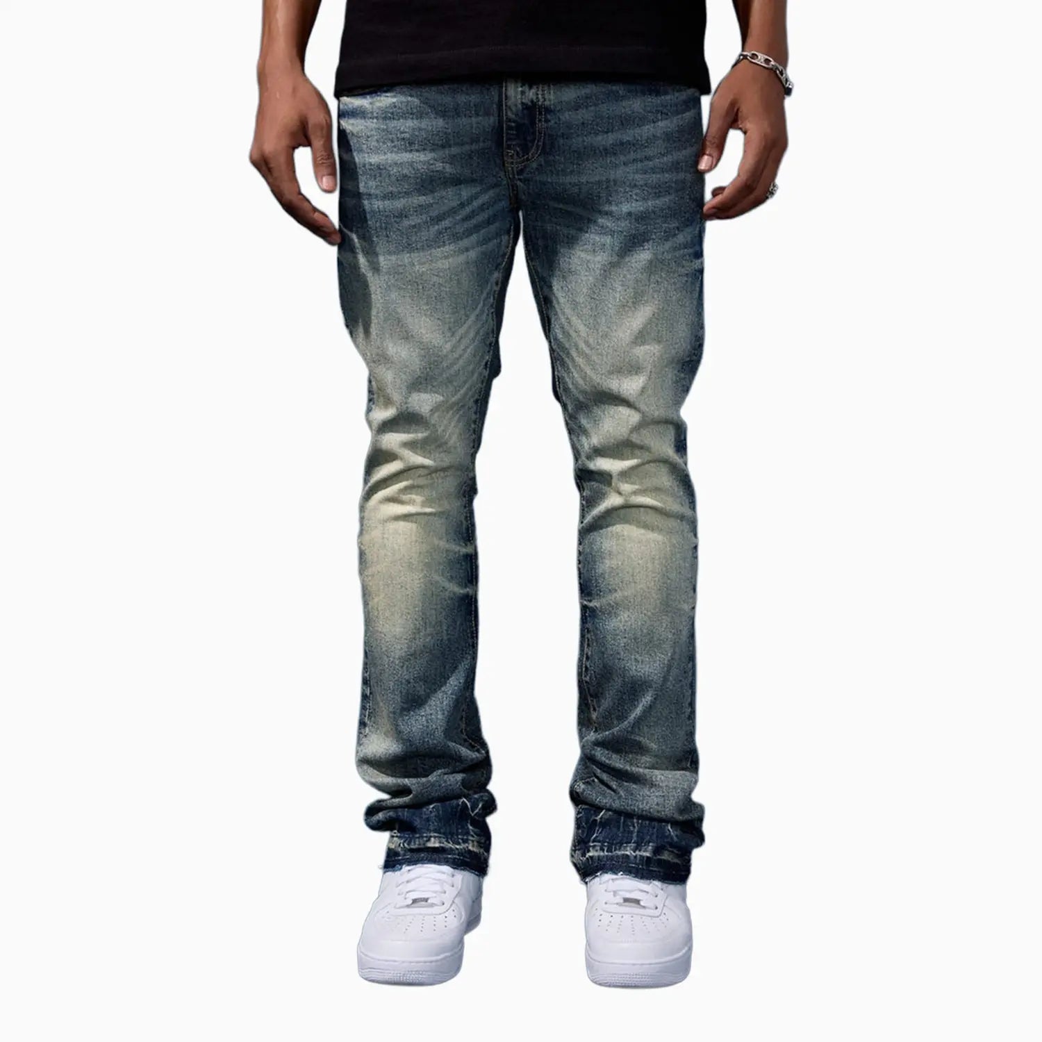 Men's Super Skinny Red Hook Denim Martin Stacked Jordan Craig - Tops and Bottoms USA