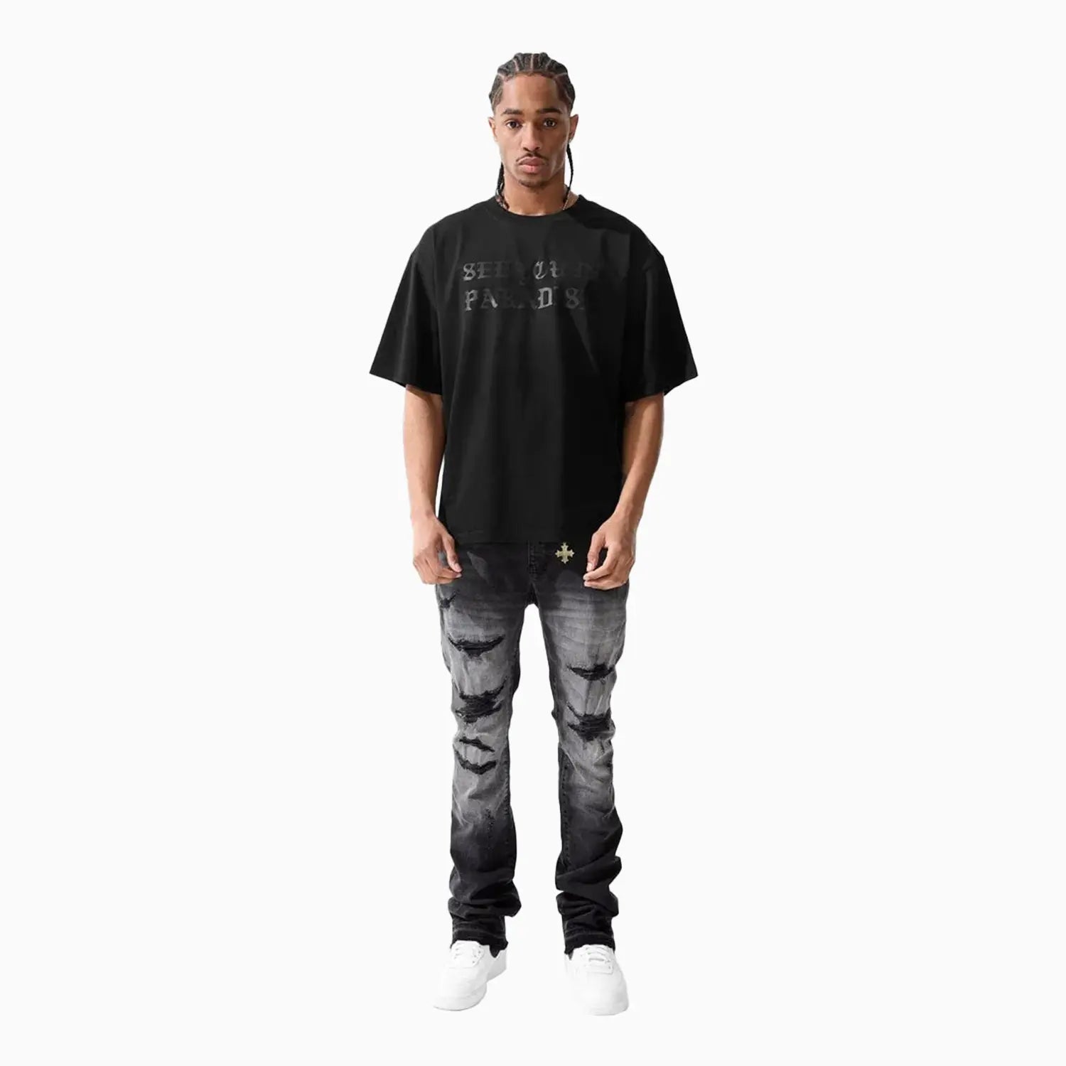 Men's Syip Cropped T-Shirt Jordan Craig - Tops and Bottoms USA