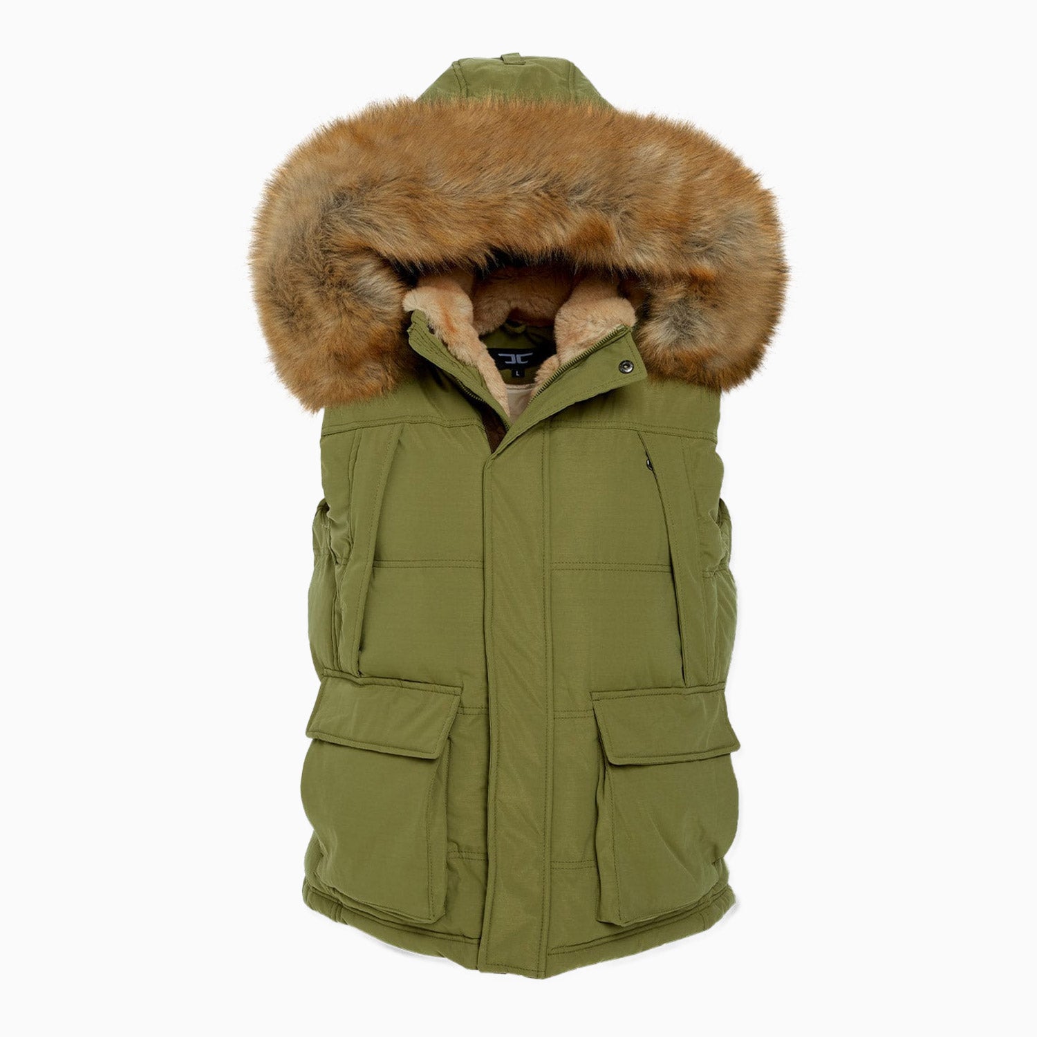 jordan-craig-mens-yukon-fur-lined-hooded-puffer-vest-9374v-armygreen