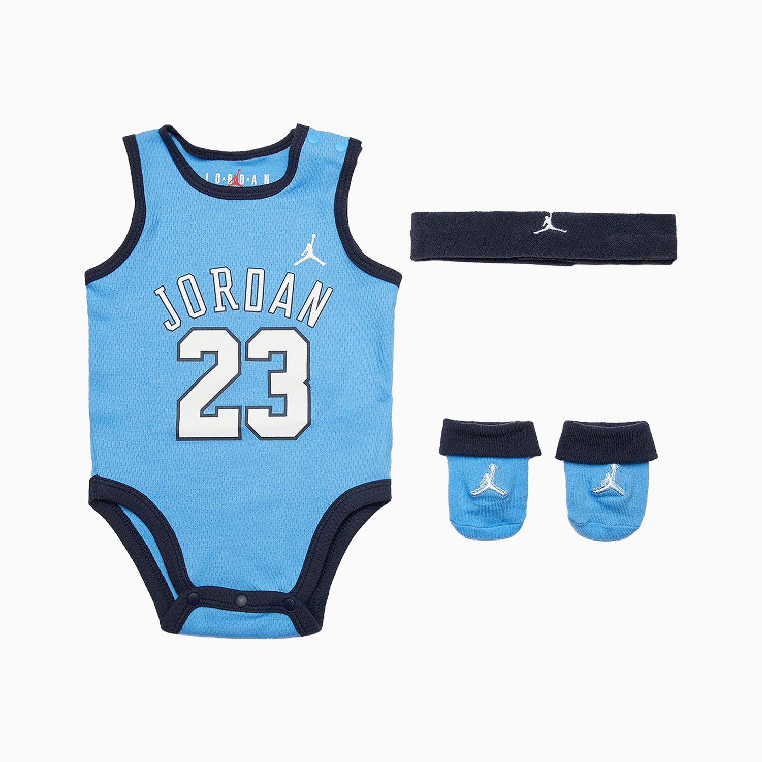 Kid's Jumpman 3-Piece Mesh Jersey Bodysuit Set Outfit - Main Image