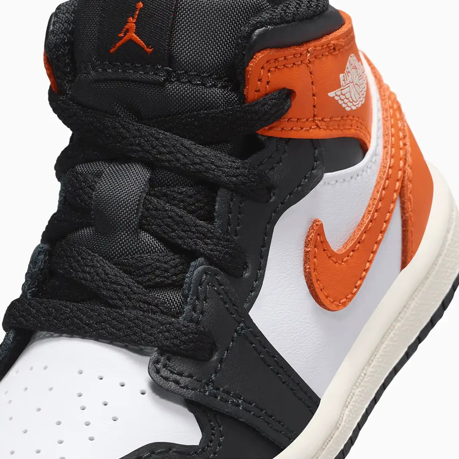 Kid's Air Jordan 1 Mid "Black Toe Starfish" Toddlers