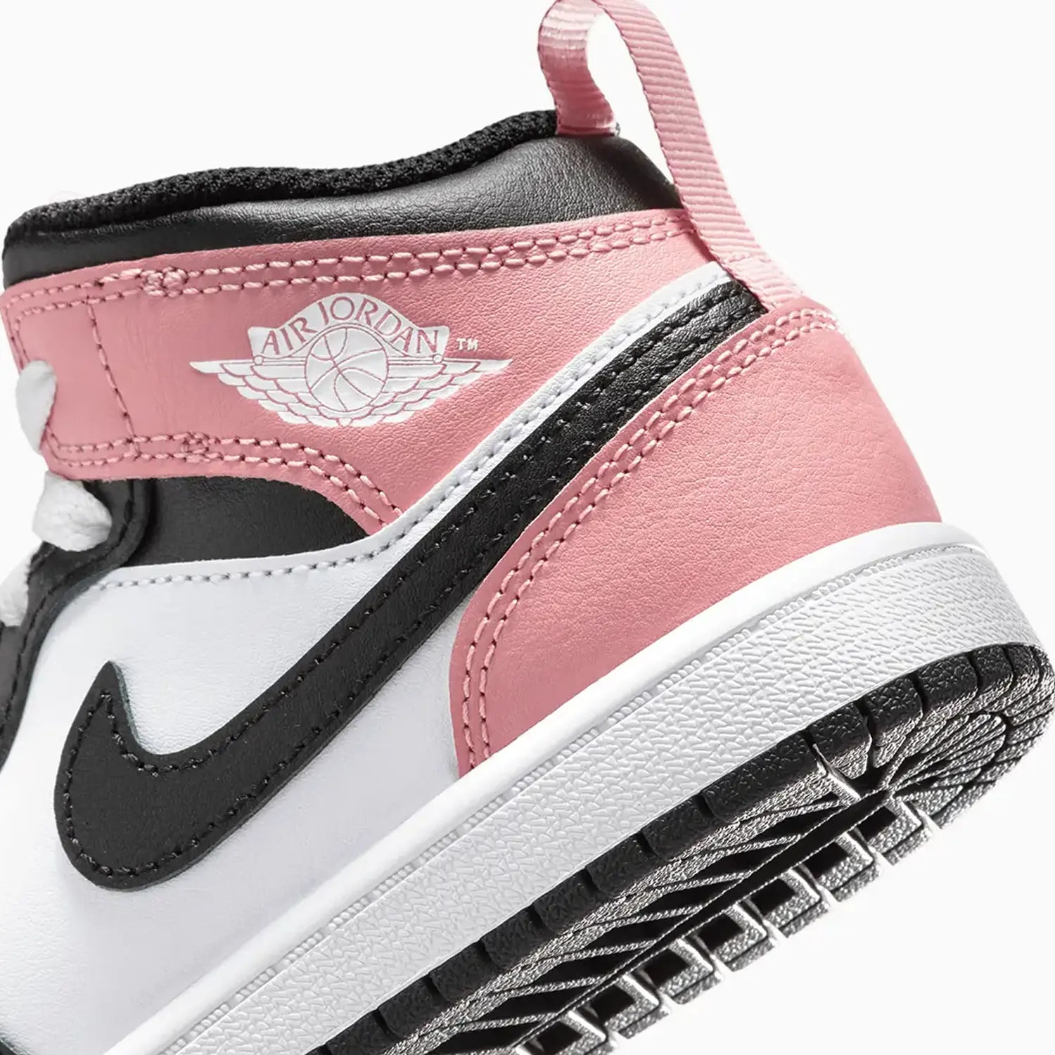 Kid's Air Jordan 1 Mid "Rust Pink Black" Pre - School Jordan - Tops and Bottoms USA