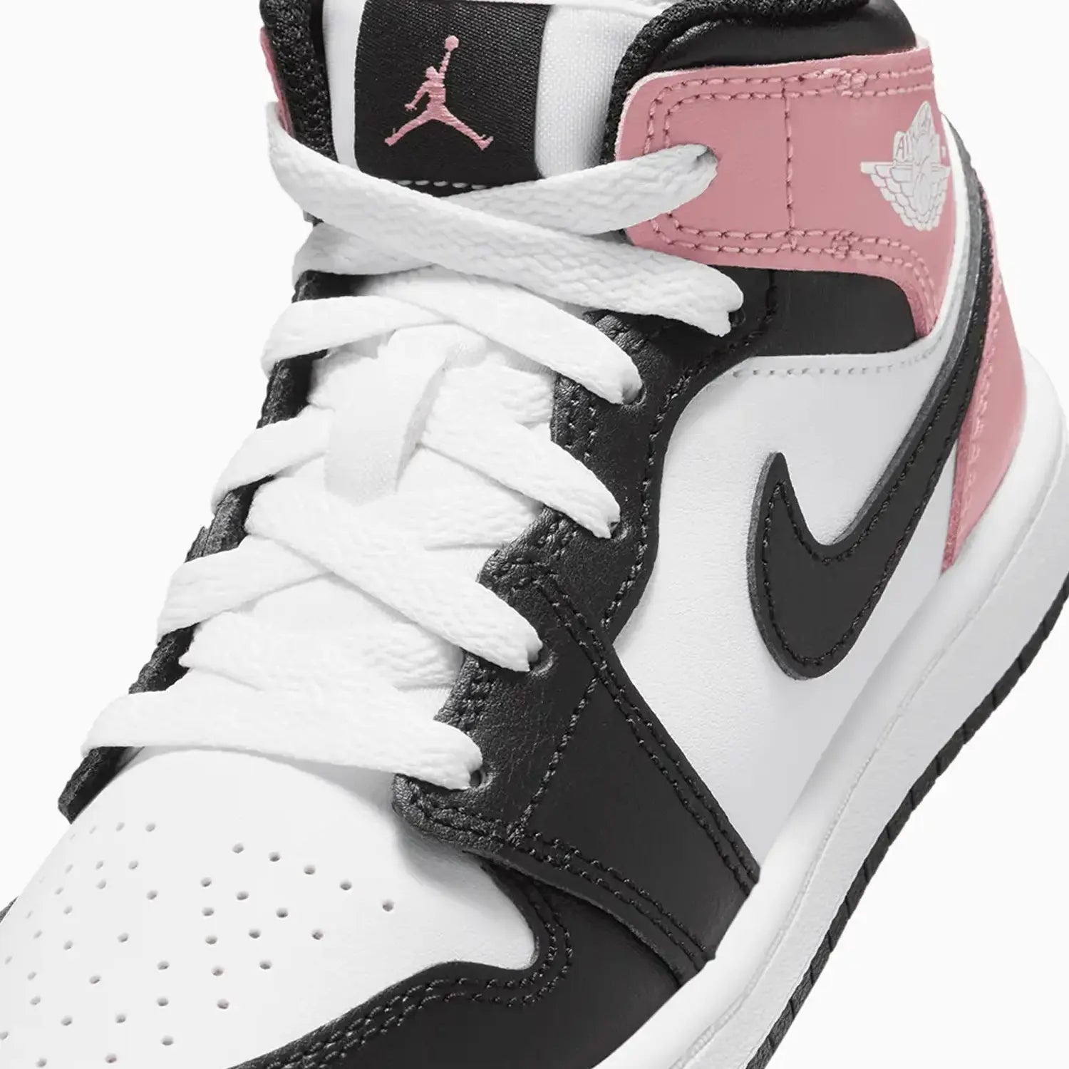 Kid's Air Jordan 1 Mid "Rust Pink Black" Pre - School Jordan - Tops and Bottoms USA