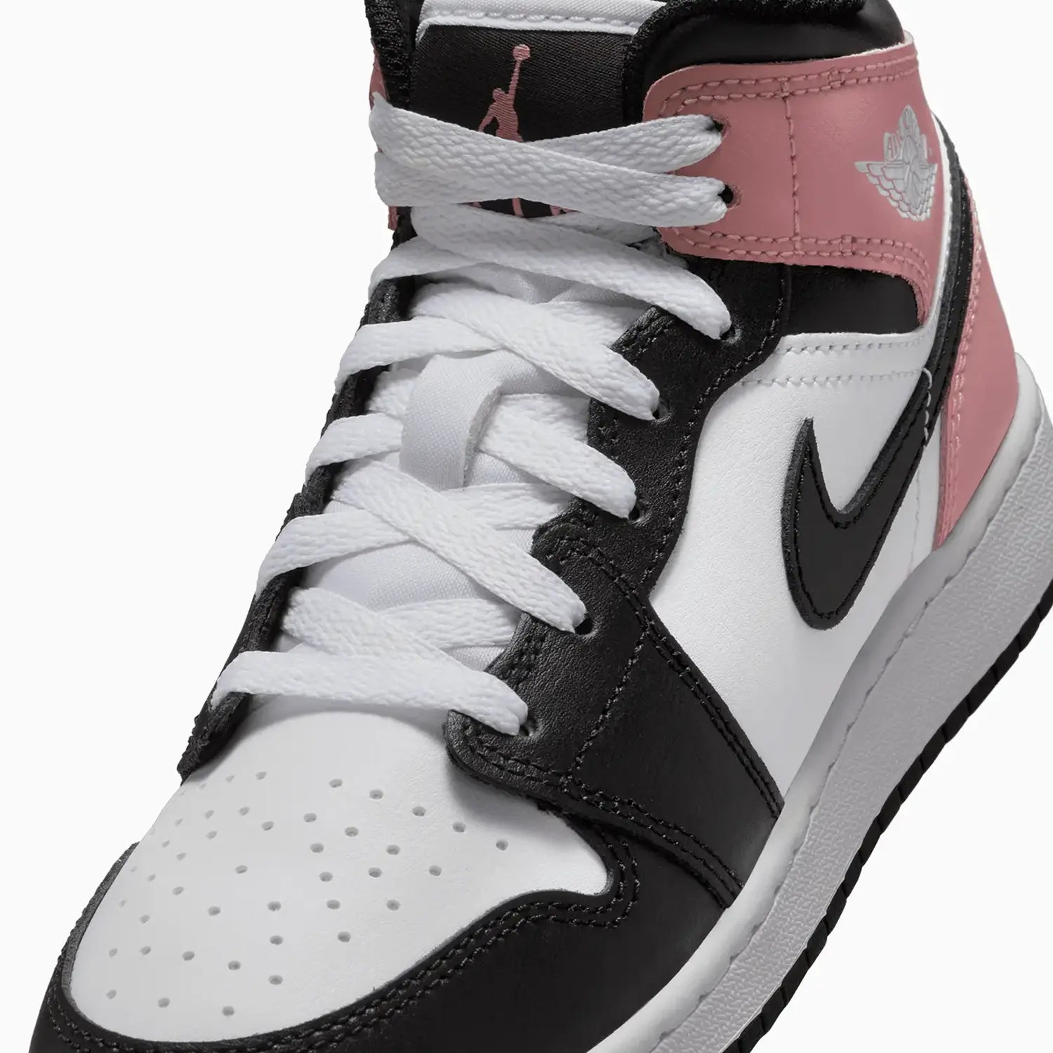 Kid's Air Jordan 1 Mid "White Rust Pink" Grade School Jordan - Tops and Bottoms USA