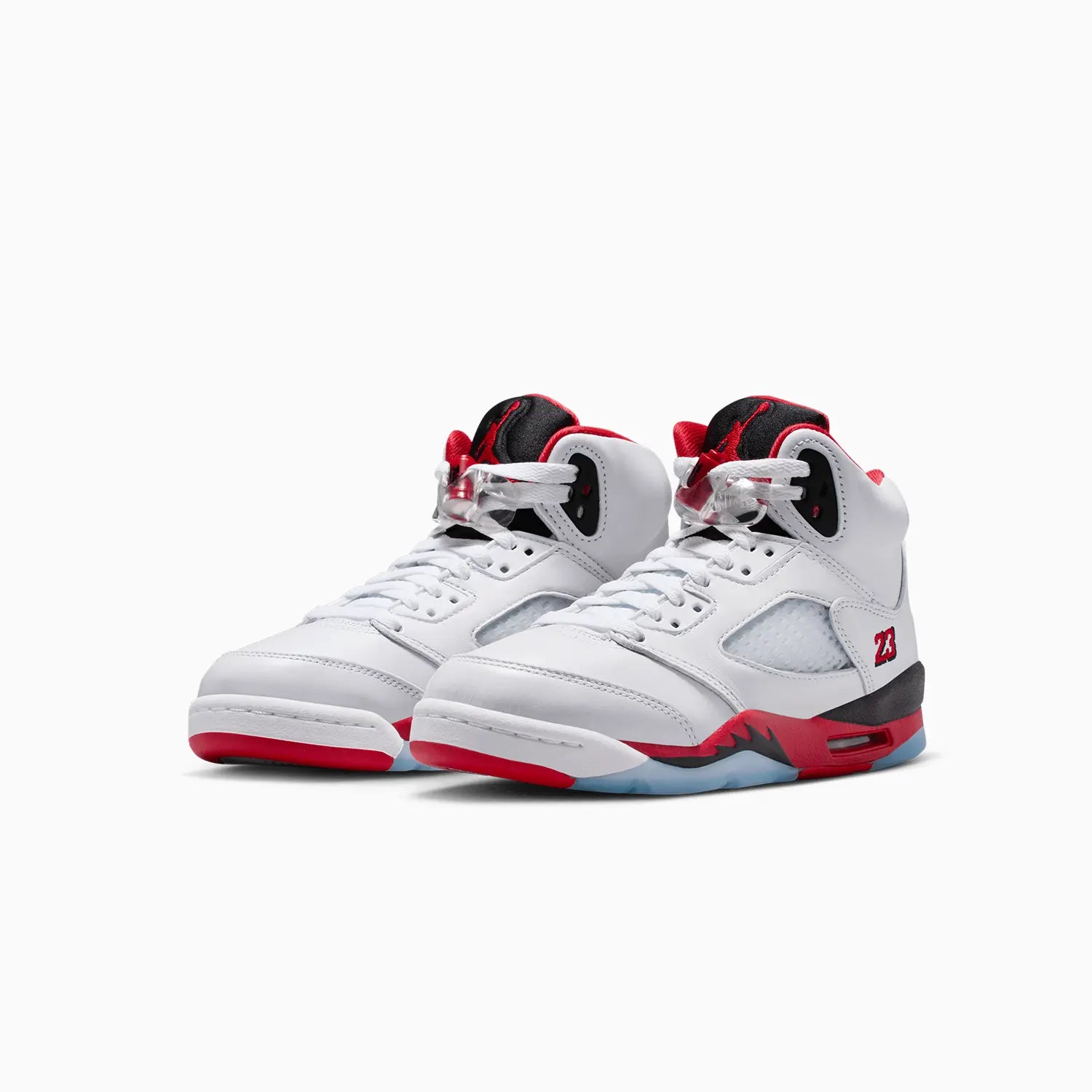Kid's Air Jordan 5 Retro OG "Fire Red Black Tongue" Grade School