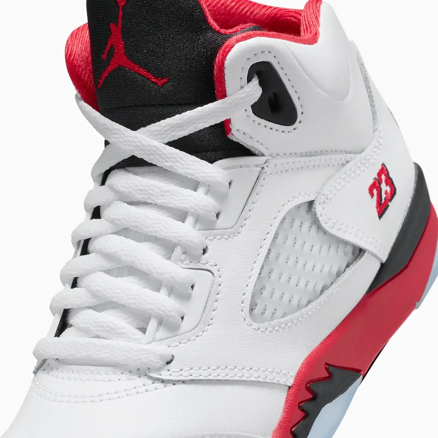 Kid's Air Jordan 5 Retro OG "Fire Red Black Tongue" Pre School