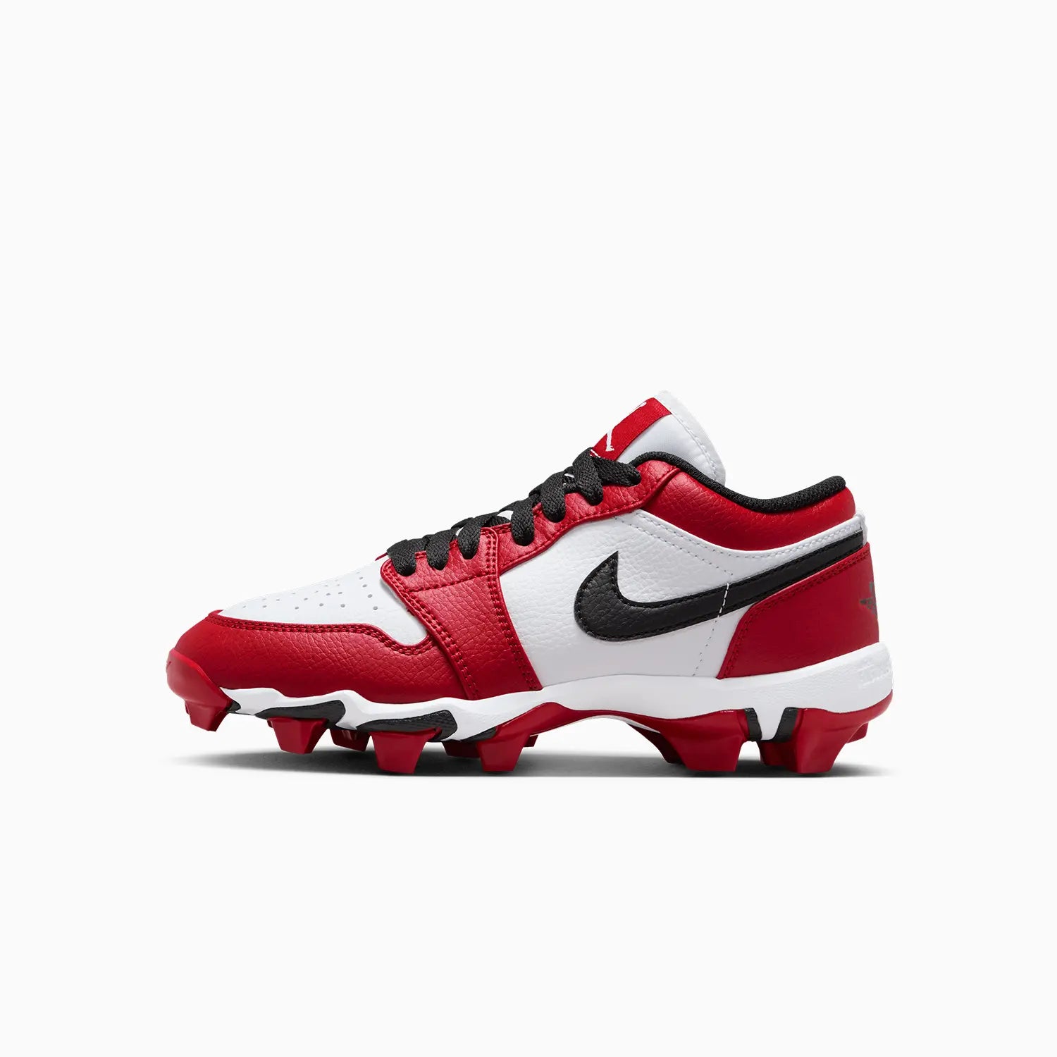 Kid's Jordan 1 Low Cleats "Chicago" Grade School