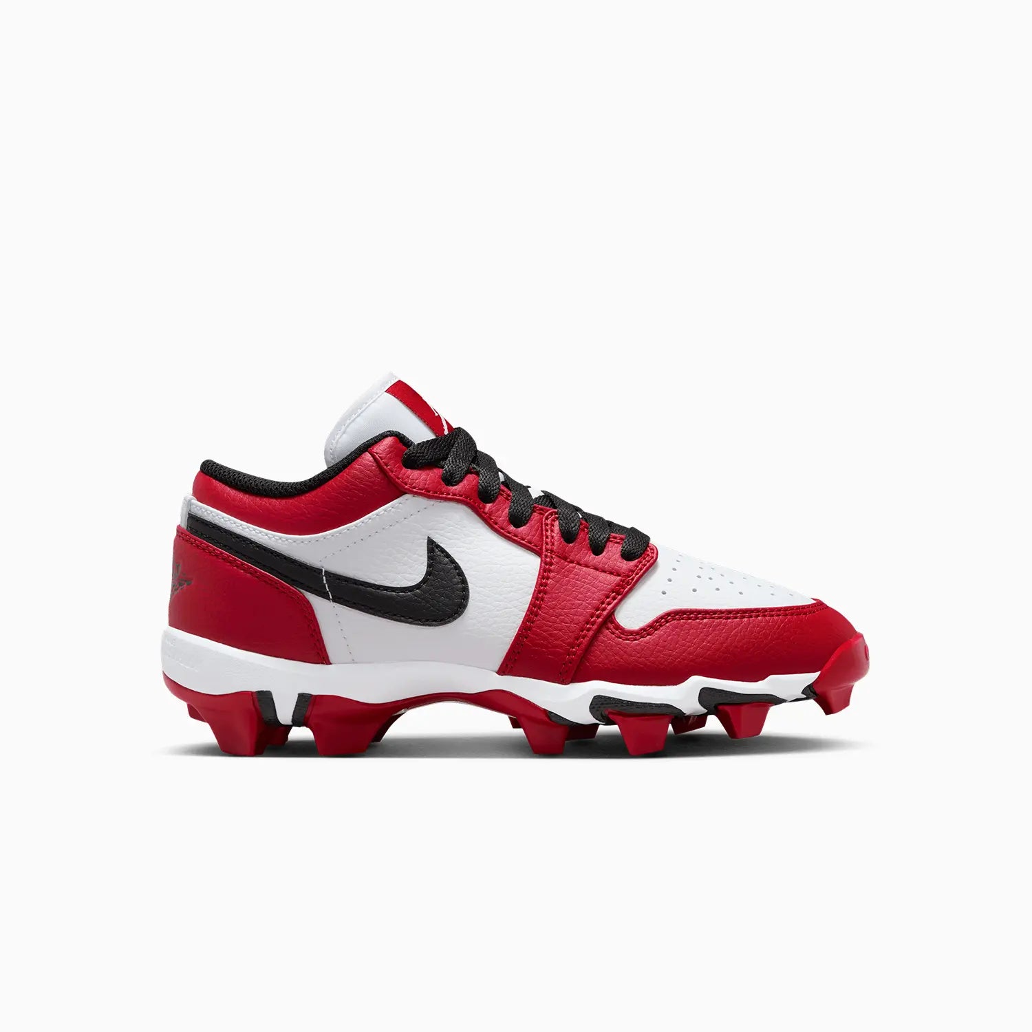 Kid's Jordan 1 Low Cleats "Chicago" Grade School