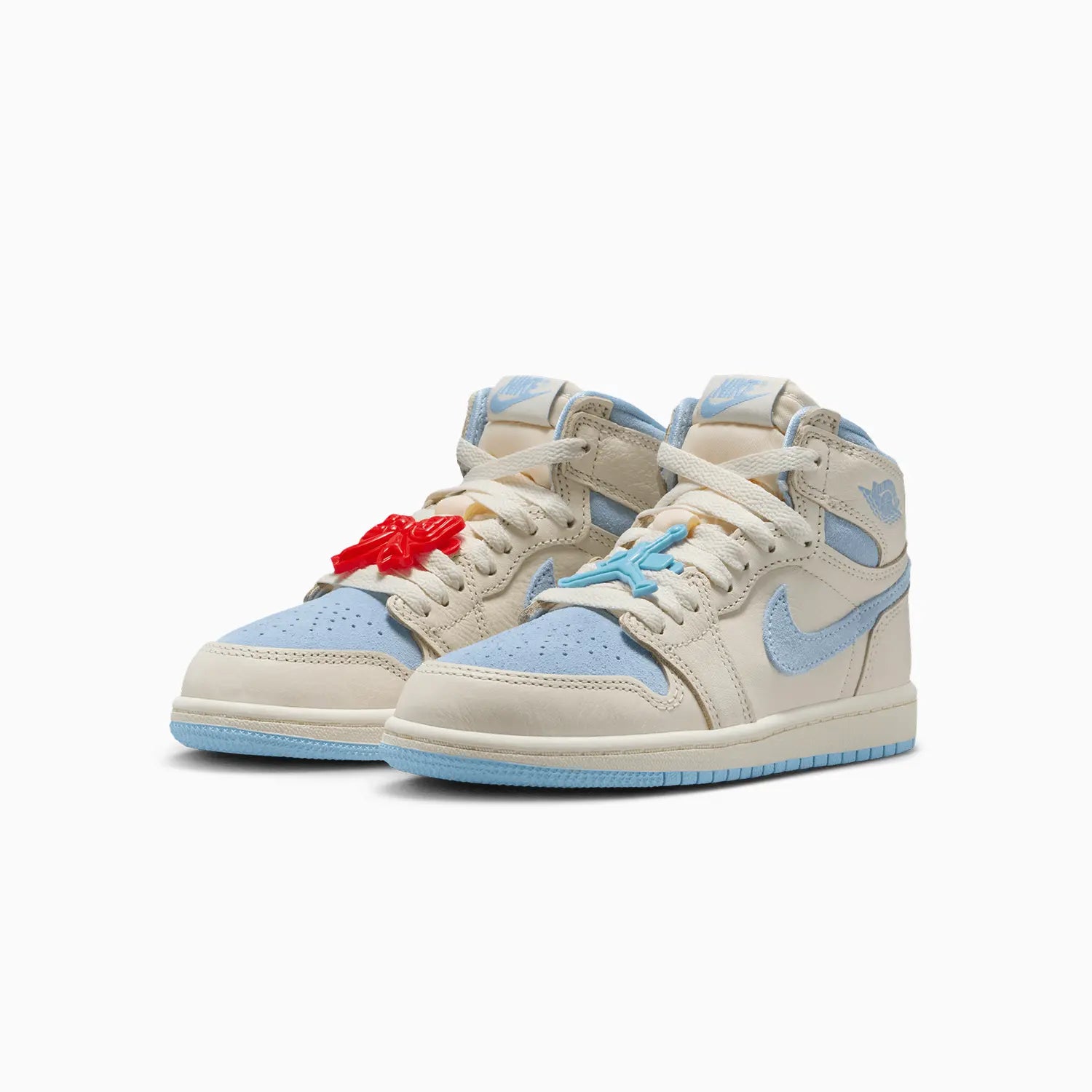 Kid's Jordan 1 Retro OG "Pale Ivory Psychic Blue" Pre School