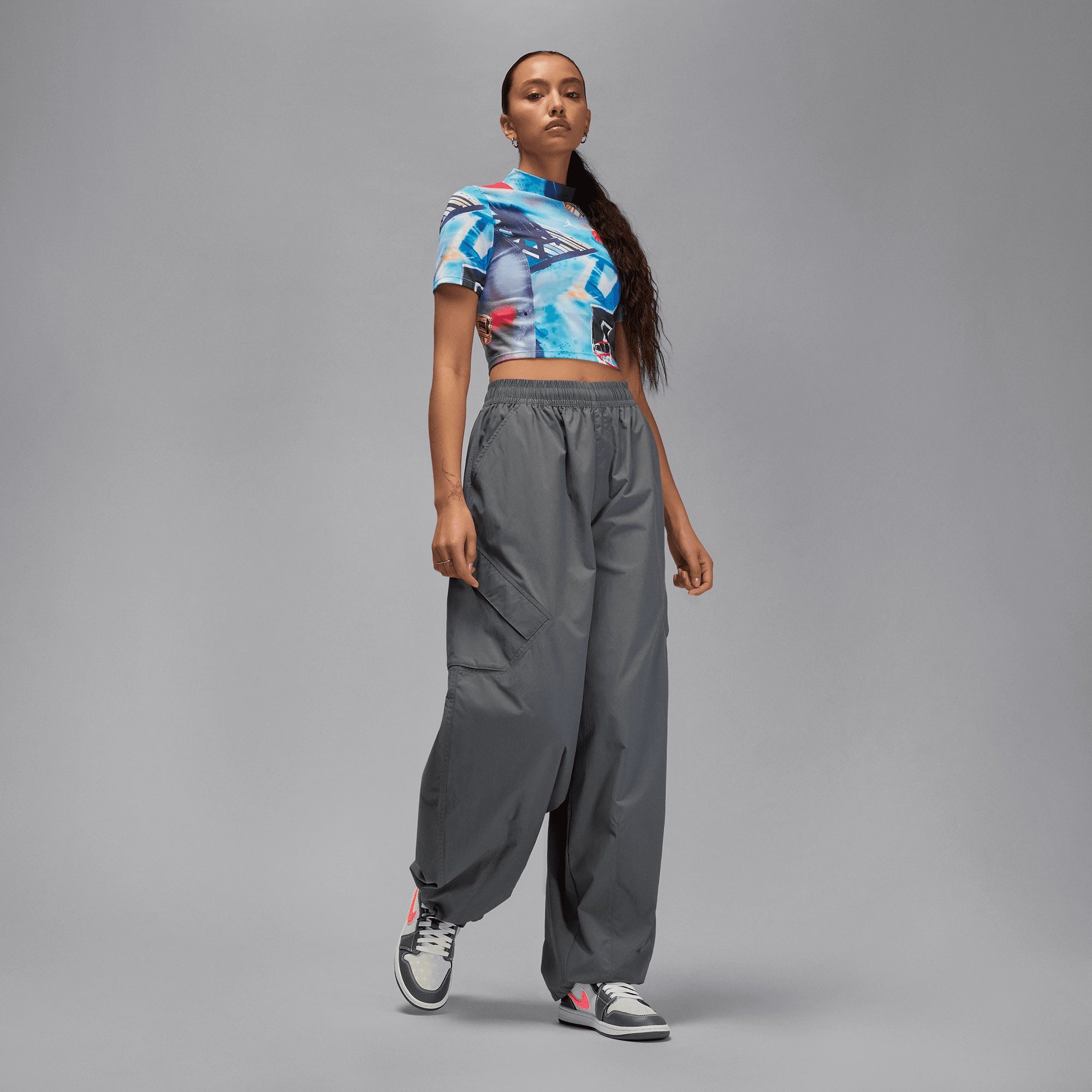 Women's Air Jordan 1 Low "Light Graphite Hot Punch"