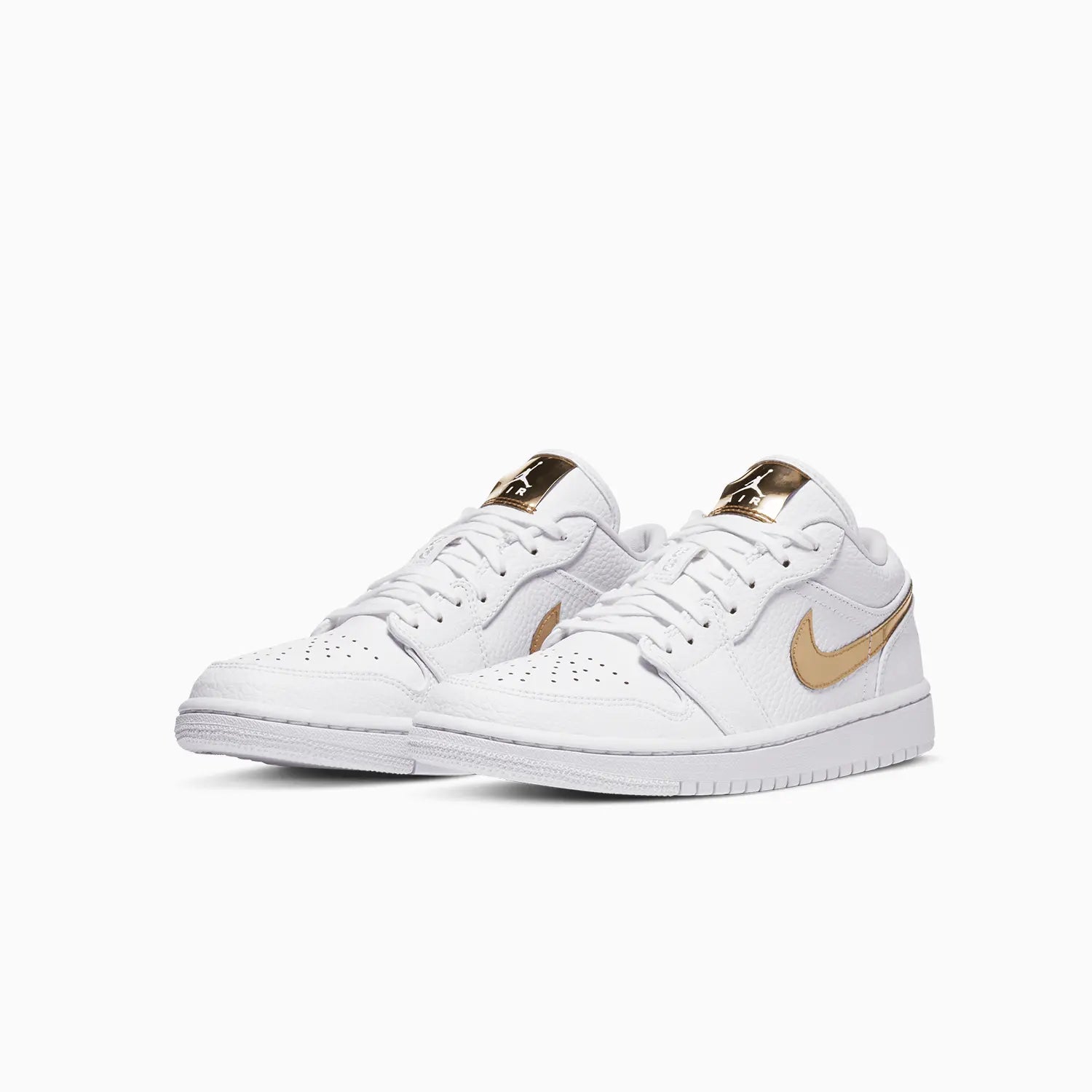 Women's Air Jordan 1 Low SE "White Metallic Gold" Jordan - Tops and Bottoms USA