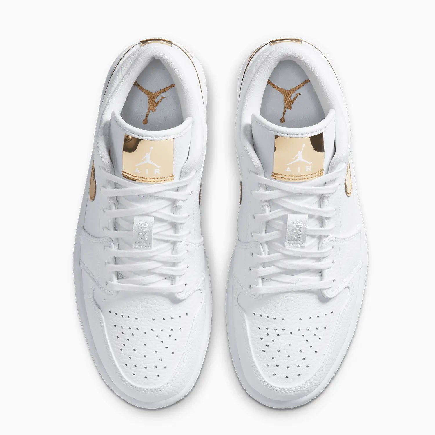 Women's Air Jordan 1 Low SE "White Metallic Gold" Jordan - Tops and Bottoms USA
