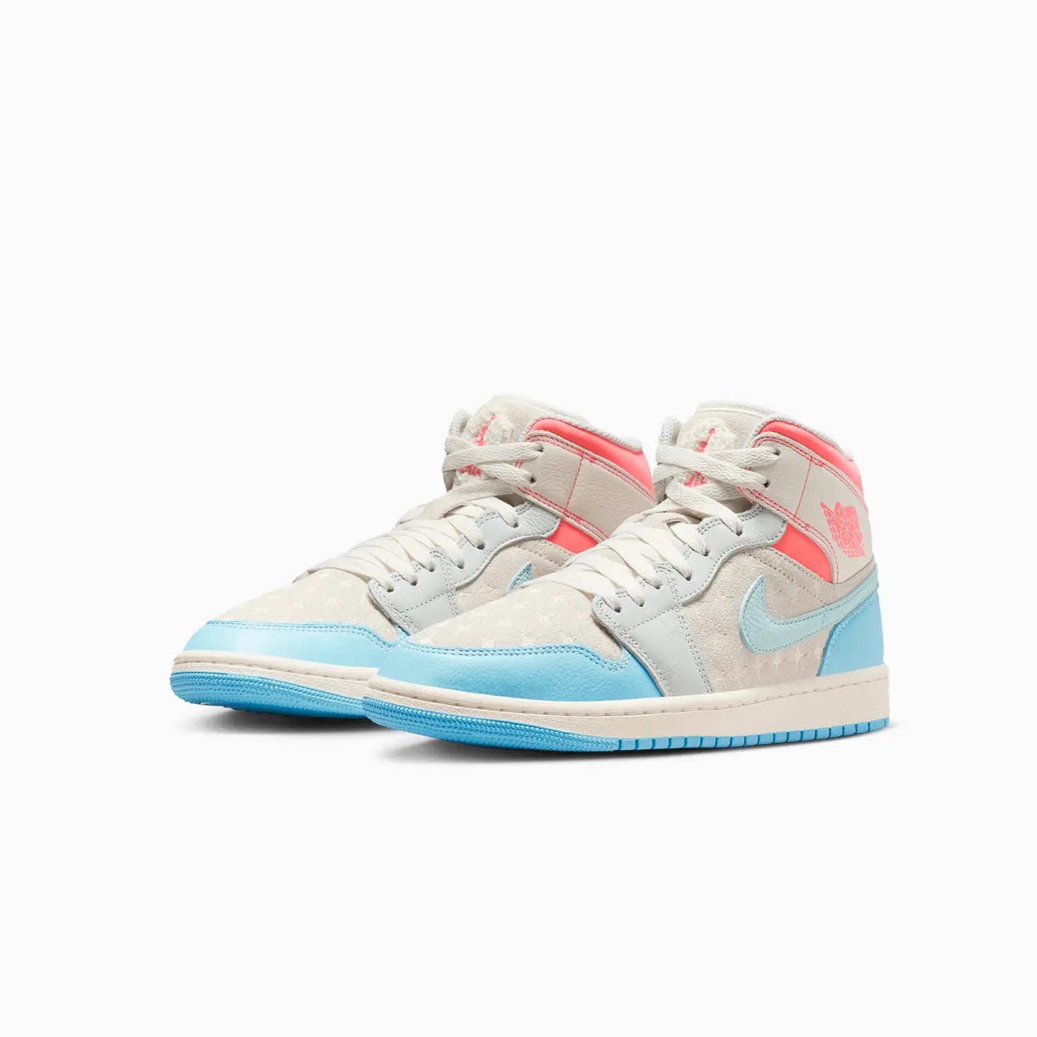 Women's Air Jordan 1 Mid "Sail Hot Lava Blue Chill"