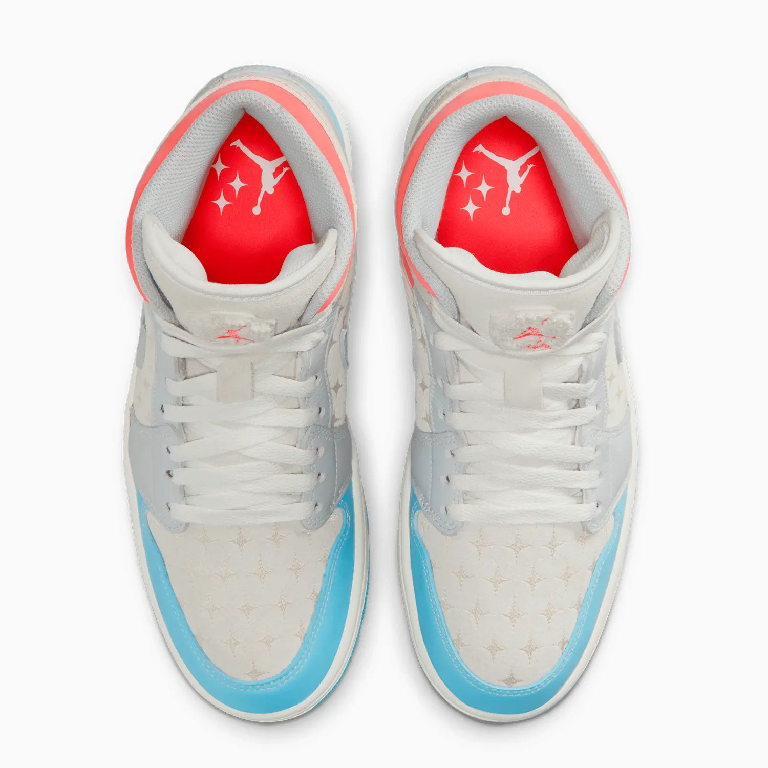 Women's Air Jordan 1 Mid "Sail Hot Lava Blue Chill"