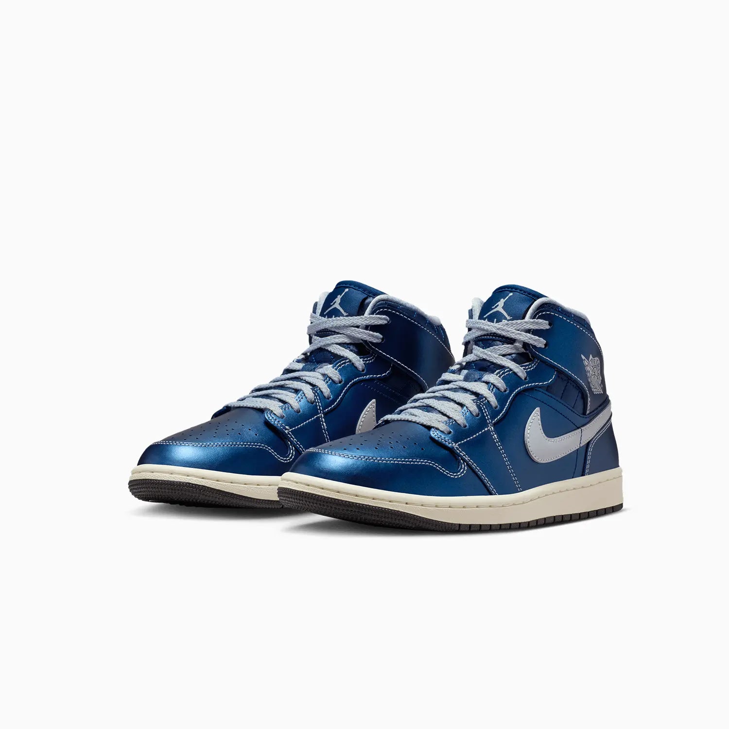 Women's Air Jordan 1 Mid SE "Metallic Blue Quilted"