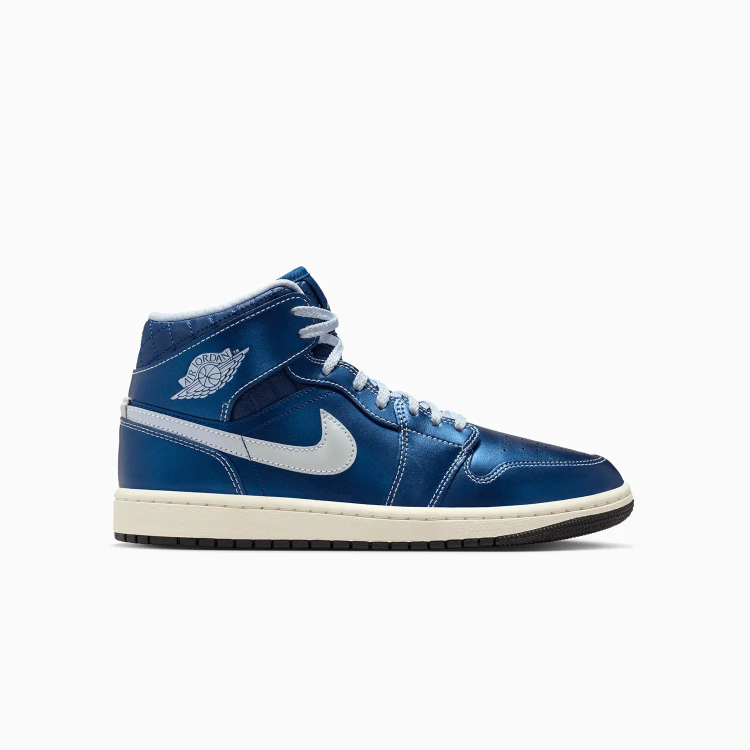 Women's Air Jordan 1 Mid SE "Metallic Blue Quilted"